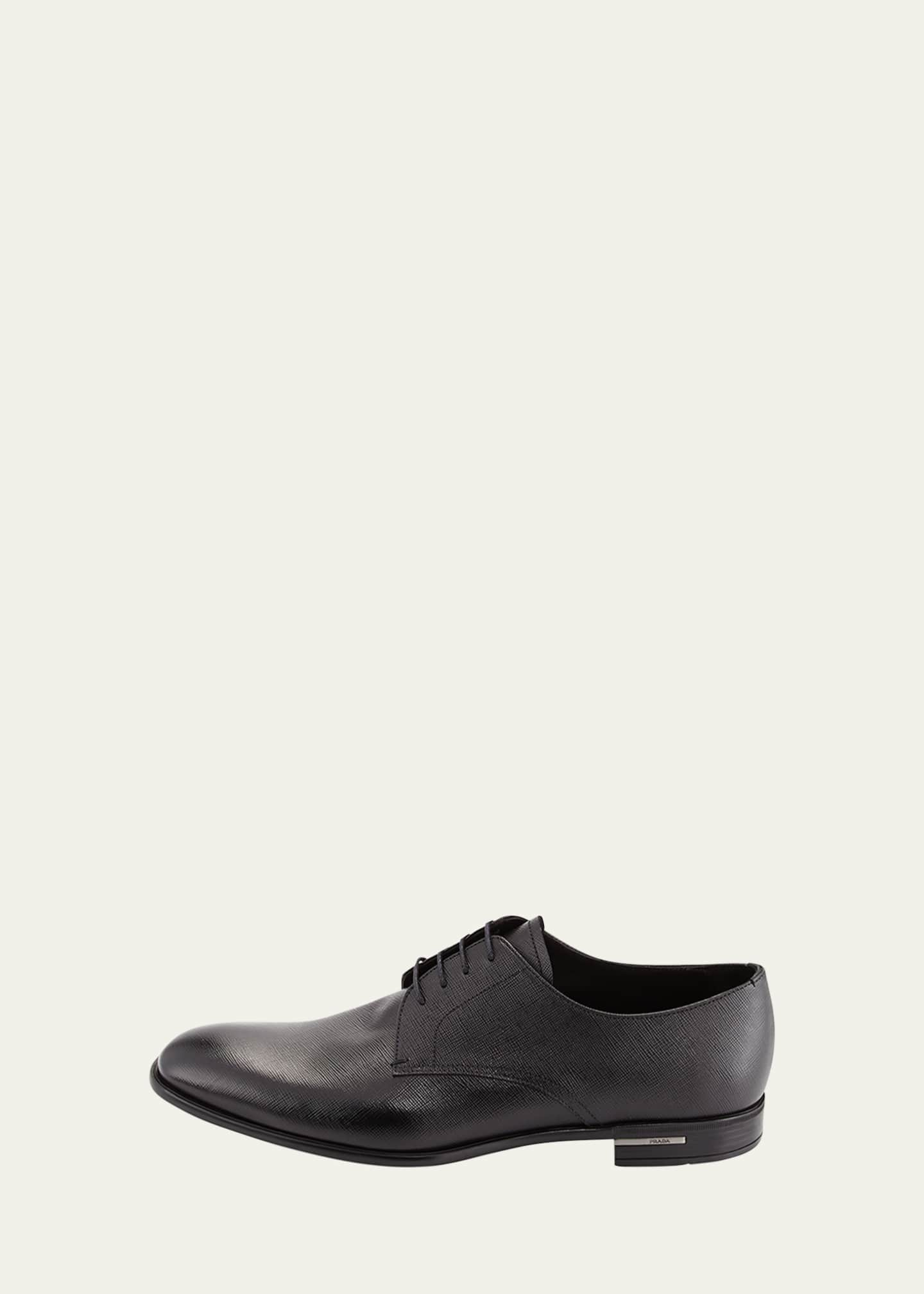 Prada Men's Saffiano Leather Lace-Ups - Bergdorf Goodman