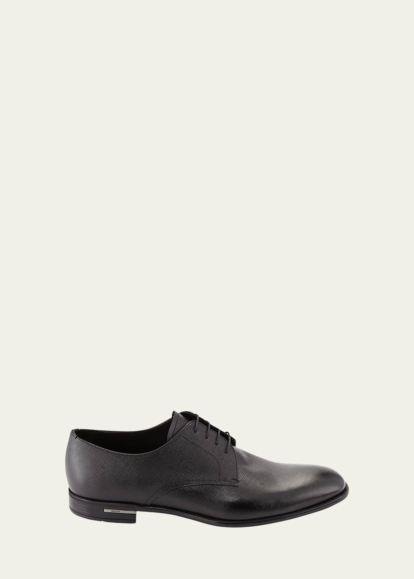 Prada Saffiano Lace-Ups - Goodman