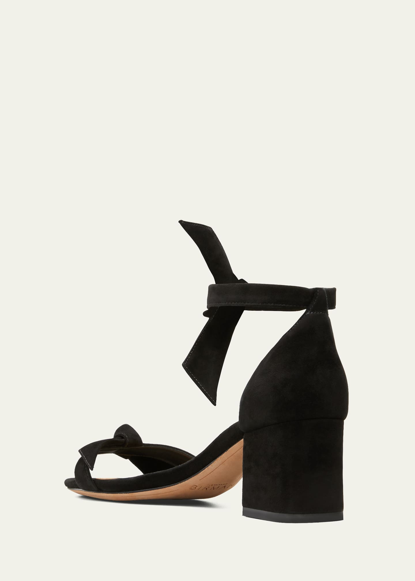 Alexandre Birman Clarita Suede 60mm City Sandals Image 4 of 5