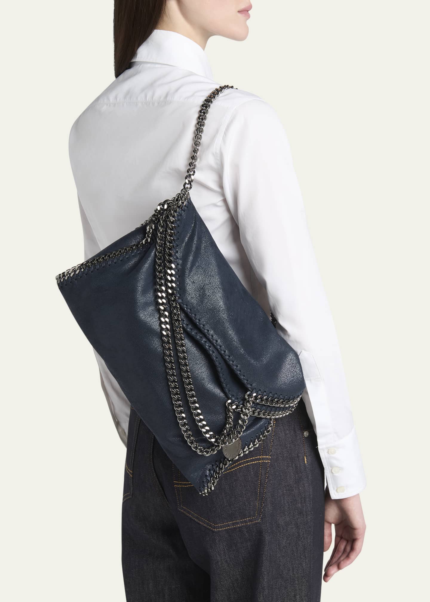 【関税&送料込】Stella Mccartney Tote Bag Micro Falabella Mi Stella McCartney - Micro Falabella tote bag Light Blue - The