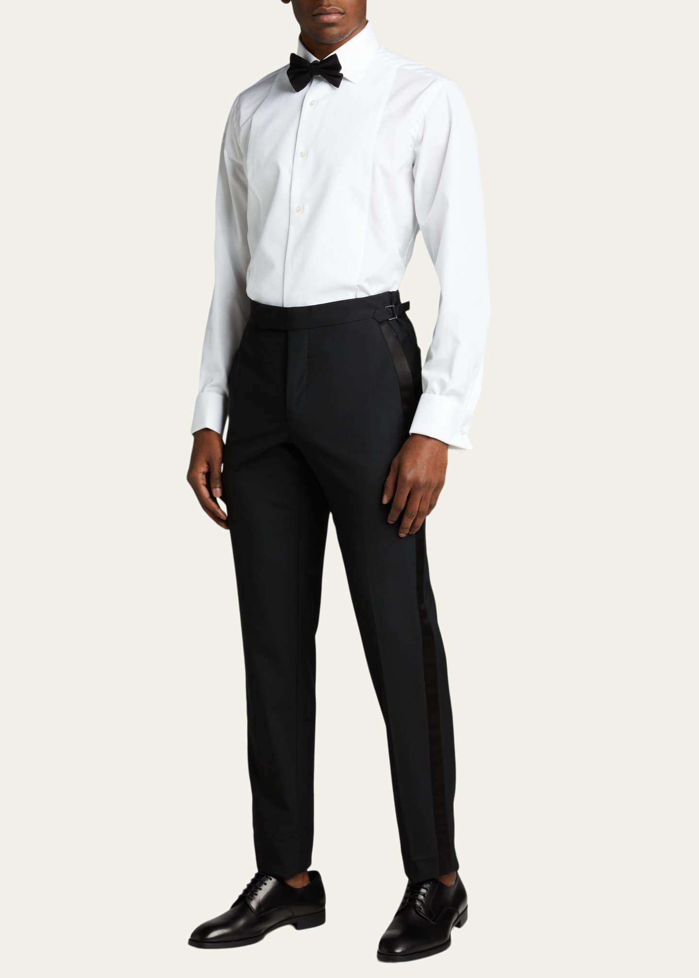 Bergdorf Goodman Men s Pique Bib Front Tuxedo Shirt Bergdorf Goodman