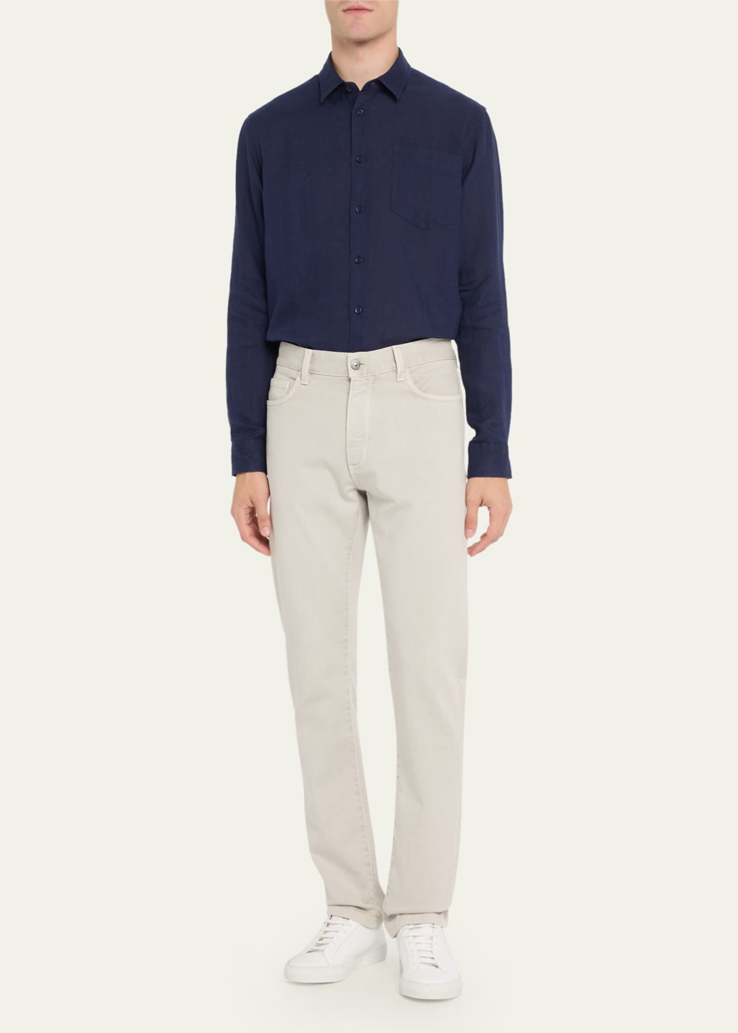 Vilebrequin Caroubis Linen Pocket Sport Shirt Image 2 of 5