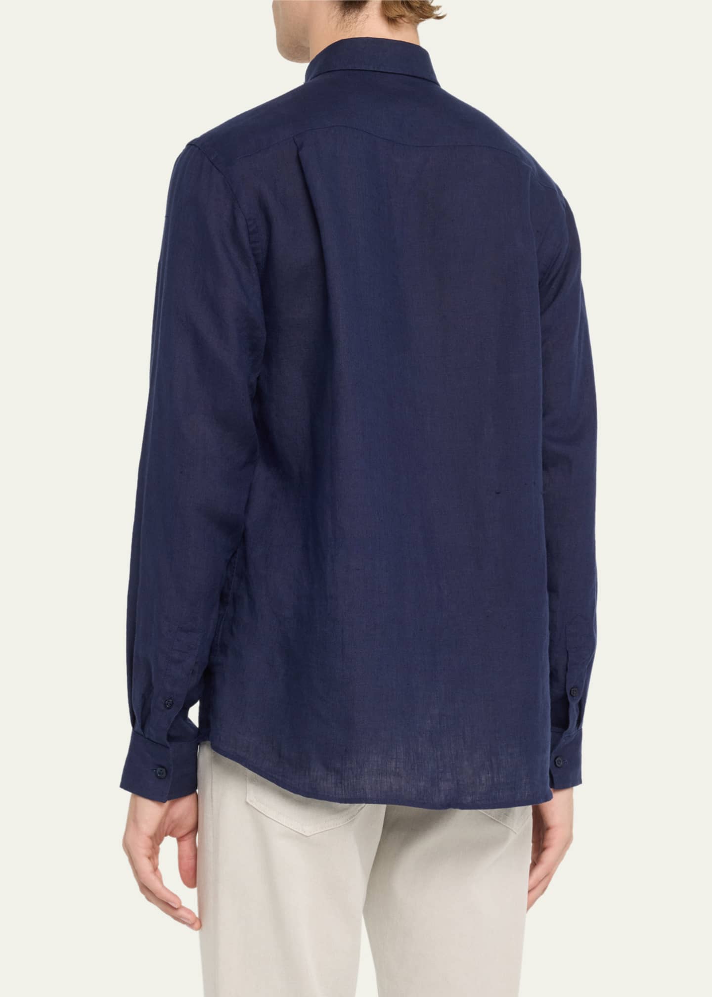 Vilebrequin Caroubis Linen Pocket Sport Shirt Image 3 of 5