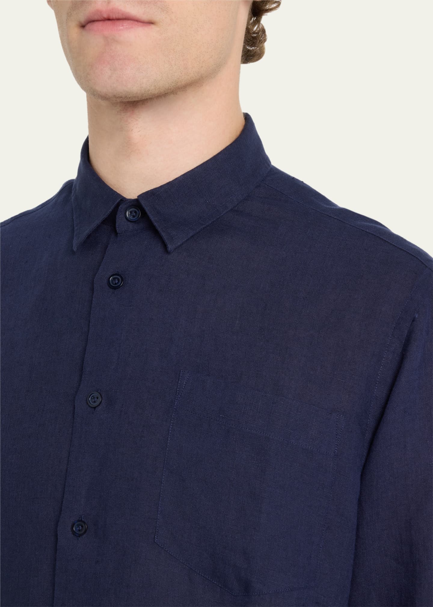 Vilebrequin Caroubis Linen Pocket Sport Shirt Image 5 of 5
