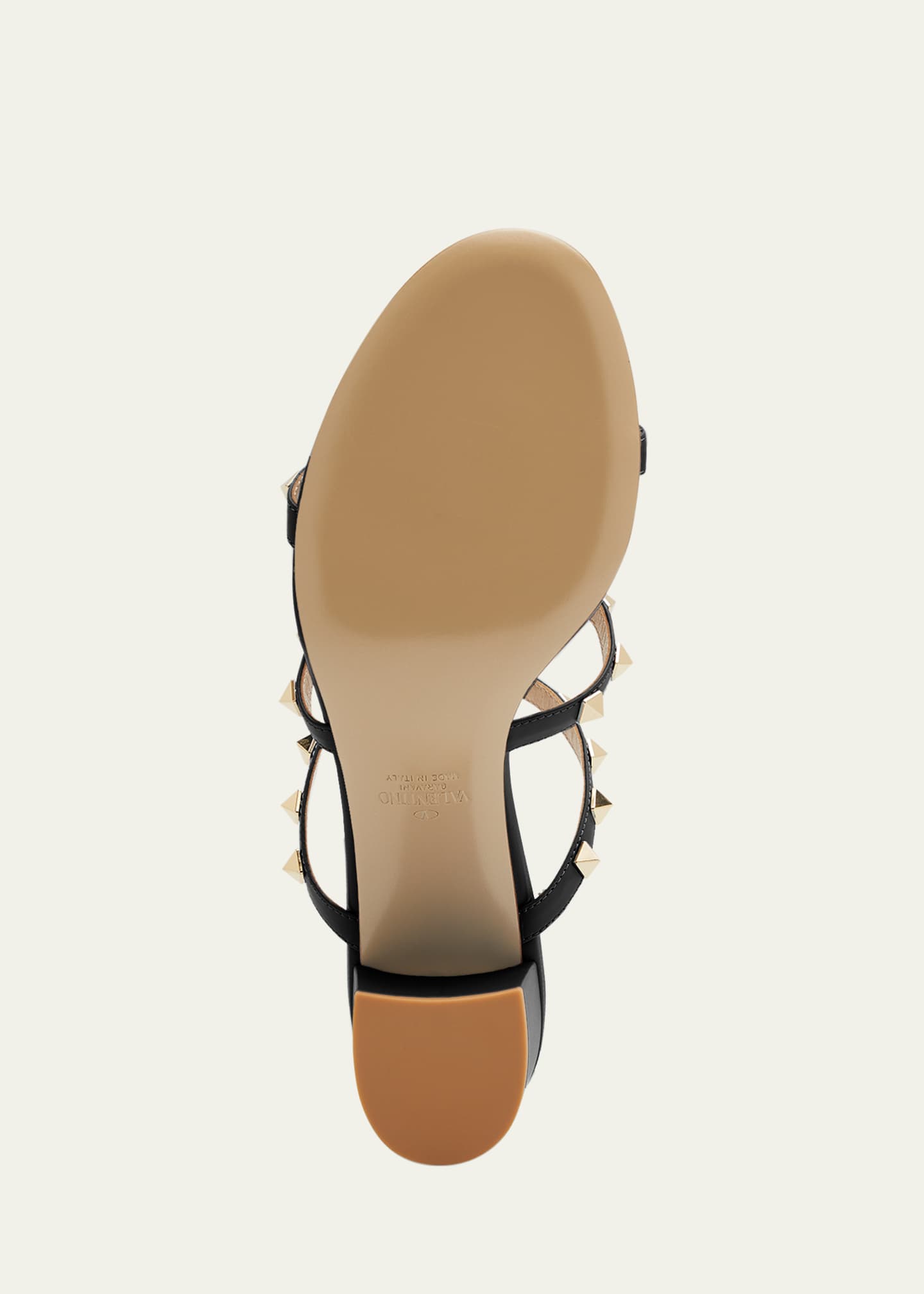 Valentino Garavani Rockstud Caged 60mm Slide Sandals Image 6 of 7