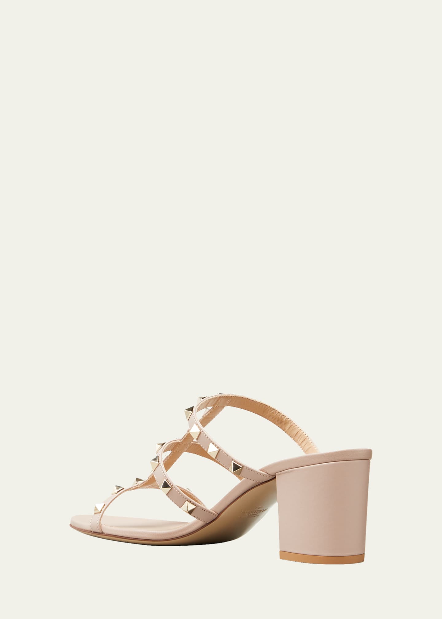 Rockstud caged slide sandal 60mm store