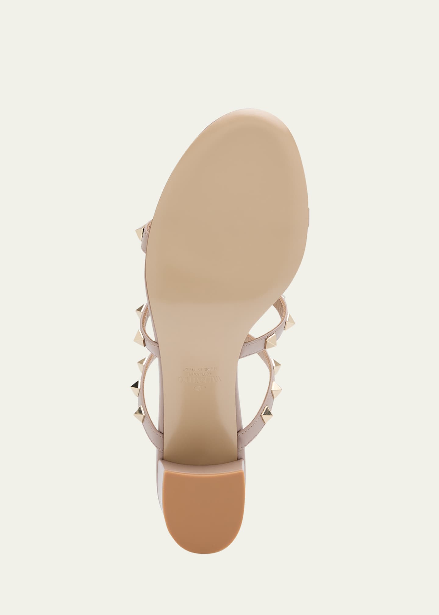 Valentino Garavani Rockstud Caged 60mm Slide Sandals Bergdorf Goodman