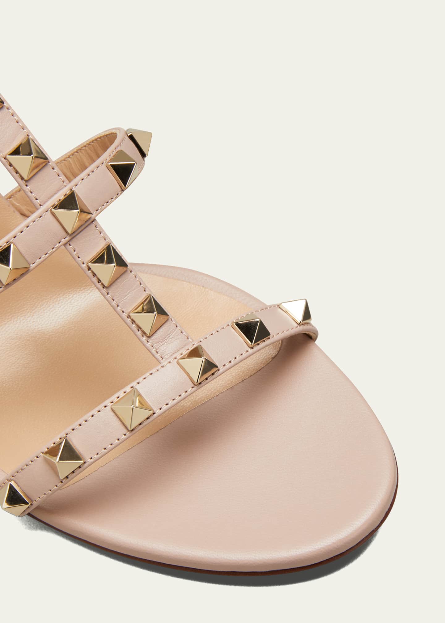 Rockstud 15mm caged leather sandals hot sale
