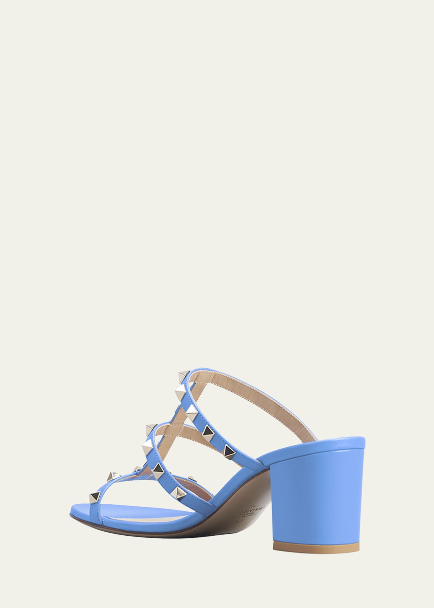 Valentino Garavani Rockstud Caged 60mm Slide Sandals