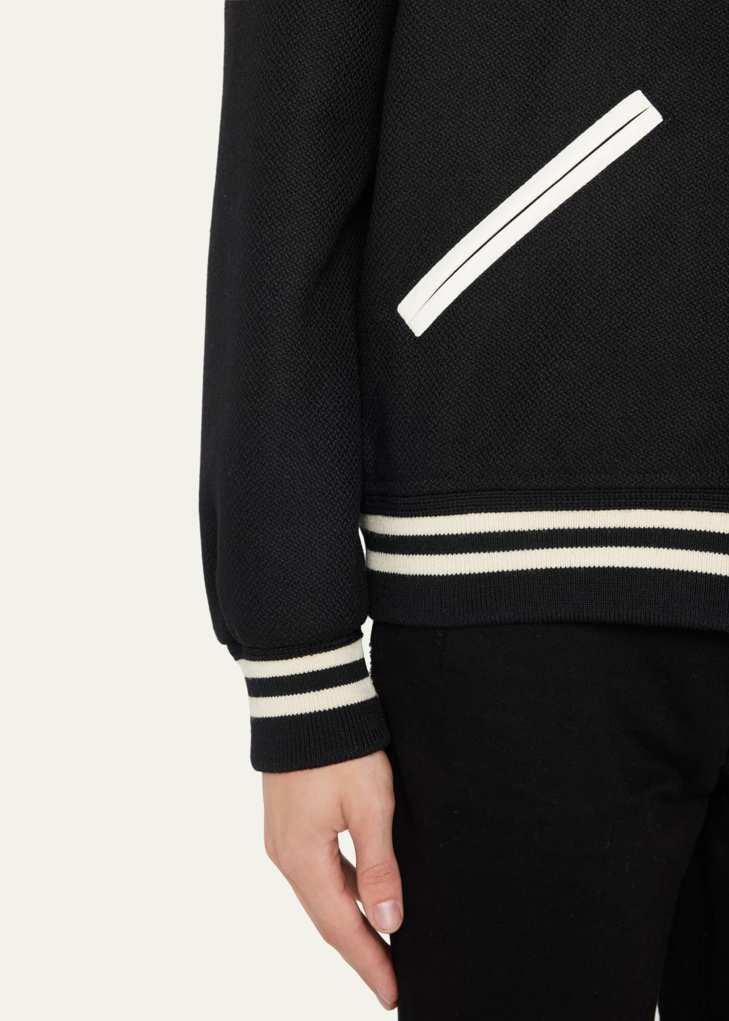 Saint Laurent - Teddy Wool Jacket  HBX - Globally Curated Fashion