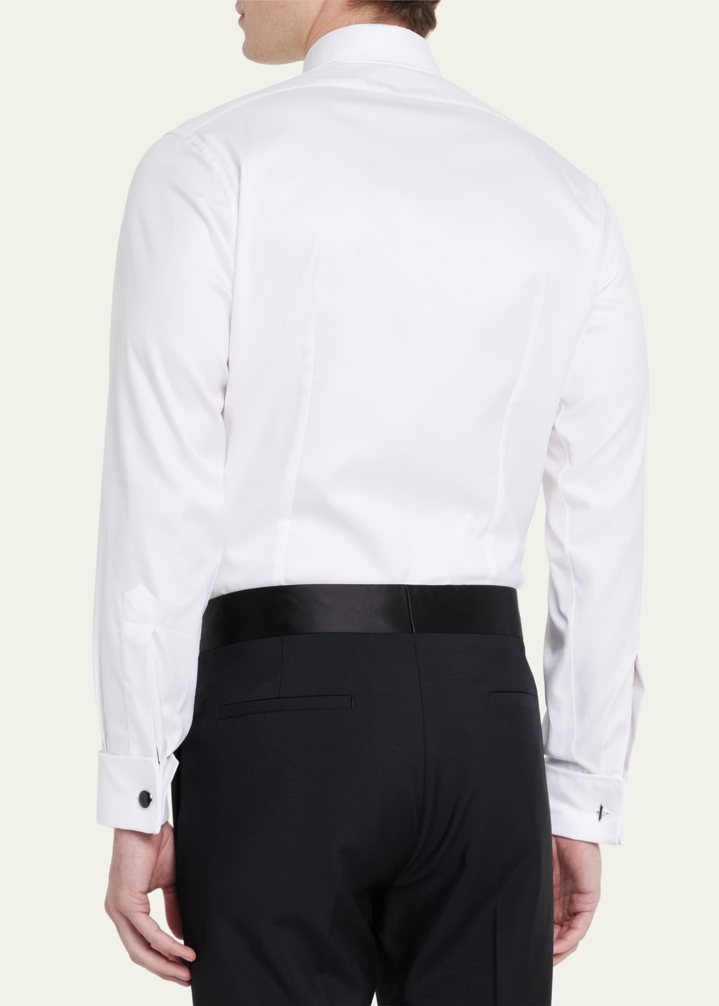 Charvet Men's Slim Fit Covered Placket Dress Shirt Image 3 of 5