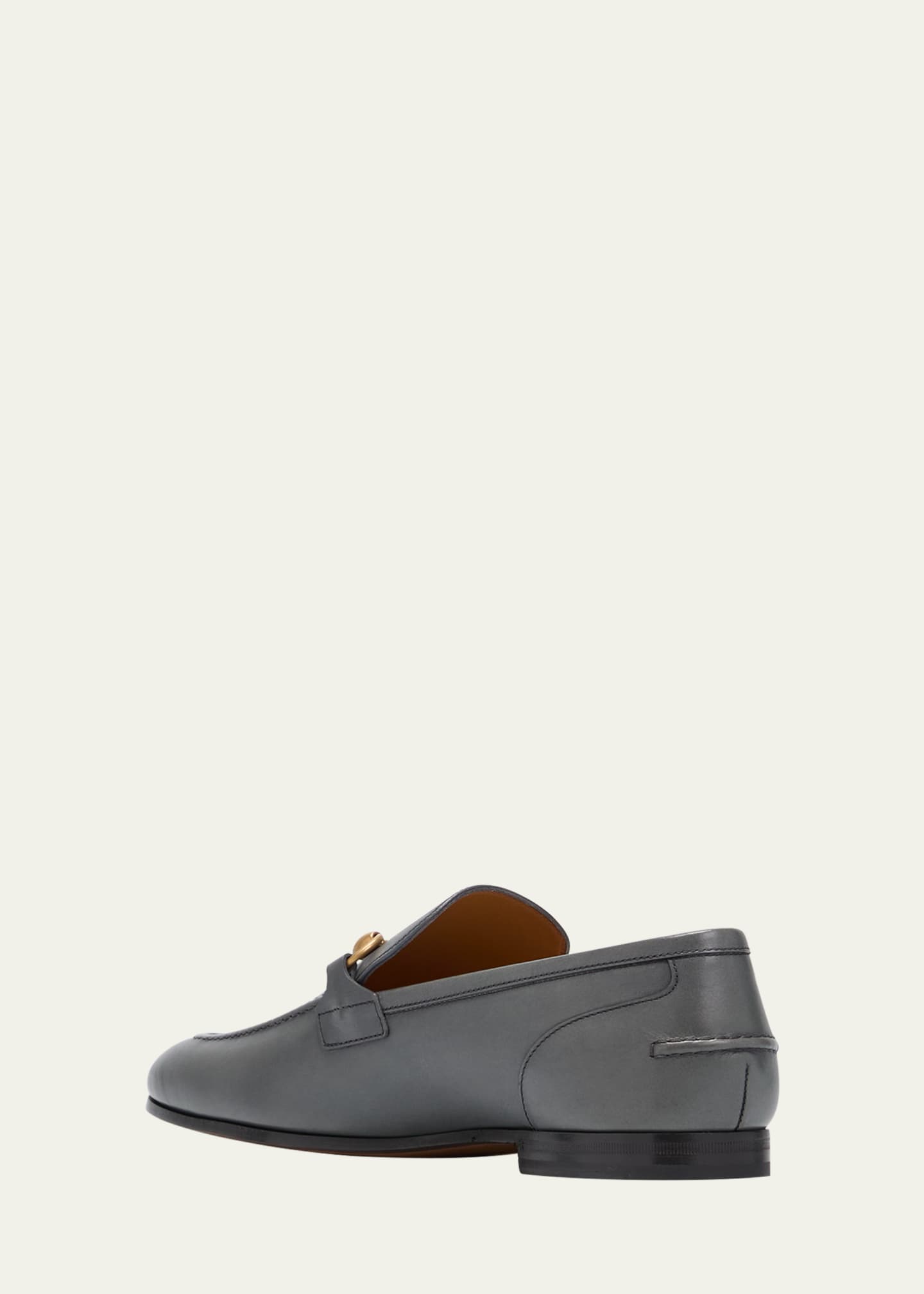 Gucci Men's Jordaan Leather Loafers Image 4 of 5