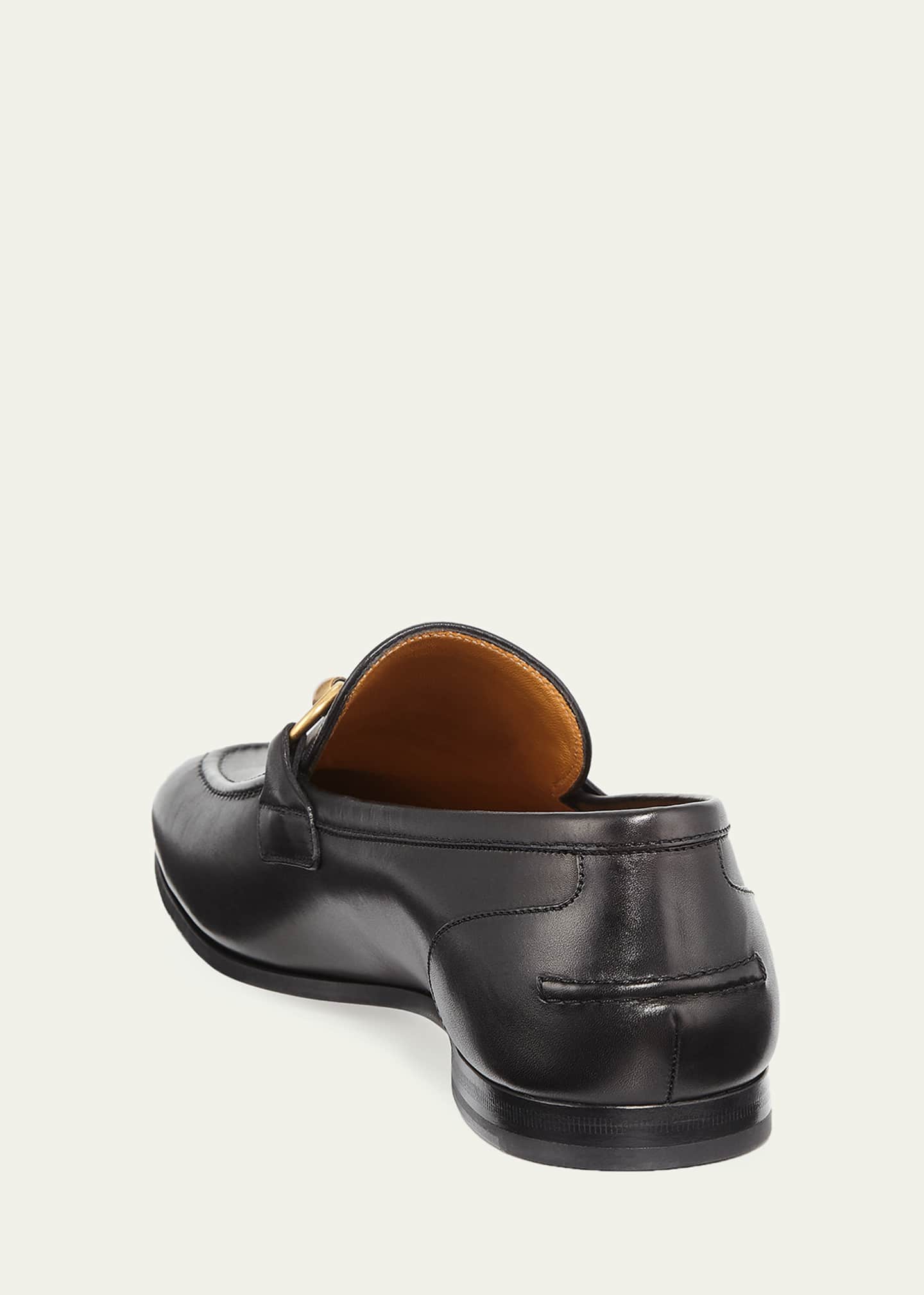 Gucci Men's Jordaan Horsebit Leather Loafers