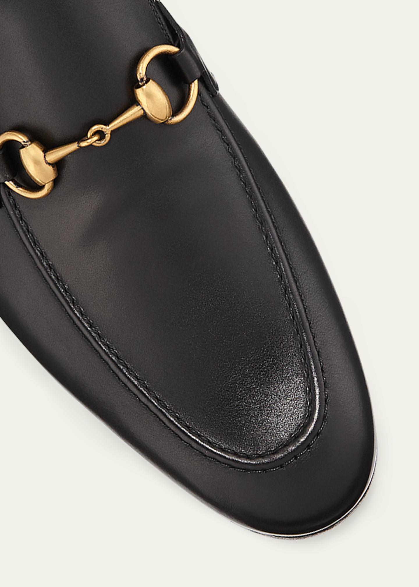 Men’s Black Leather Gucci Loafers GUCCI Black Leather Horsebit Men Loafers Made in Italy  main image 2