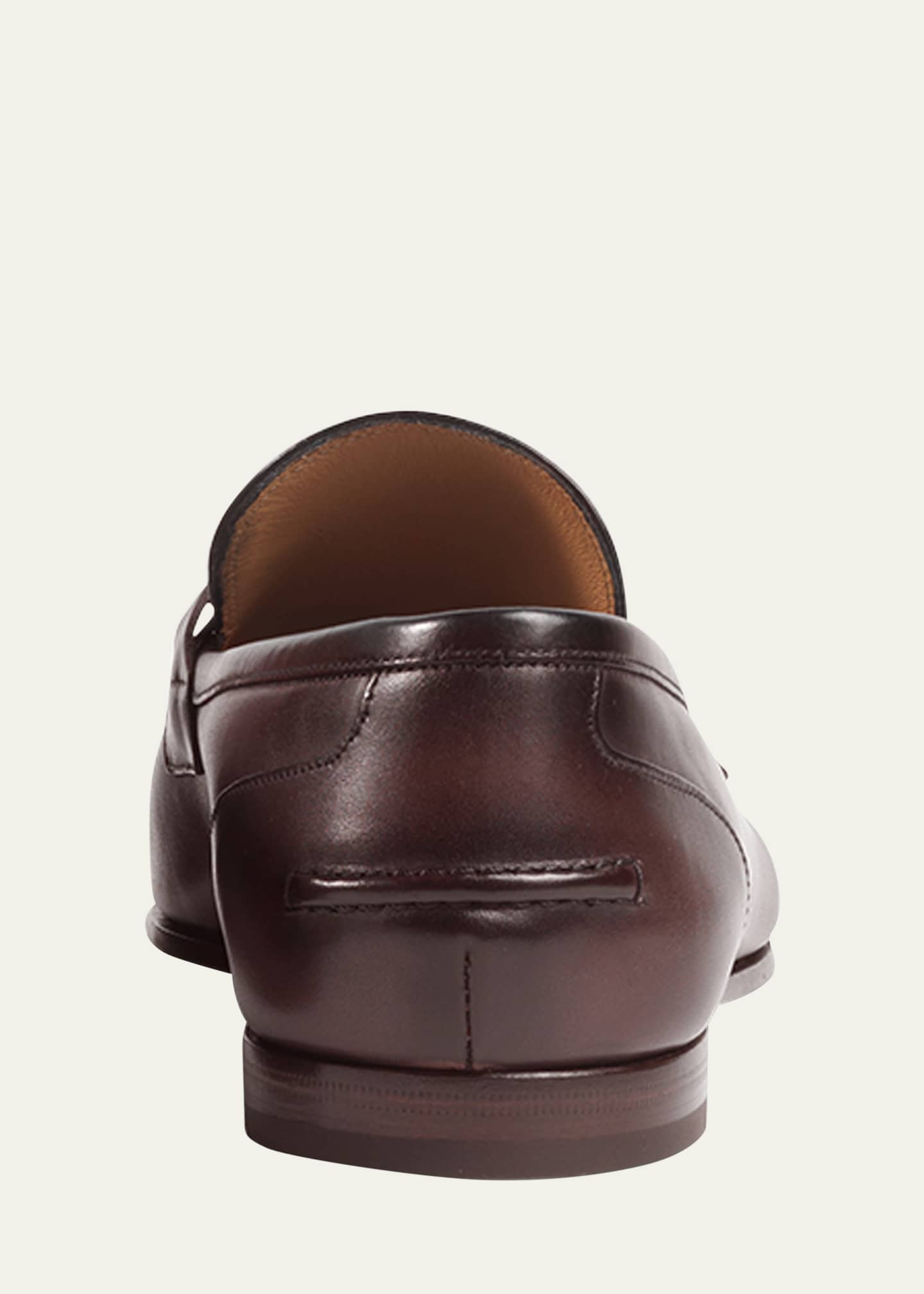 Gucci Men's Jordaan Leather Loafers Image 4 of 5