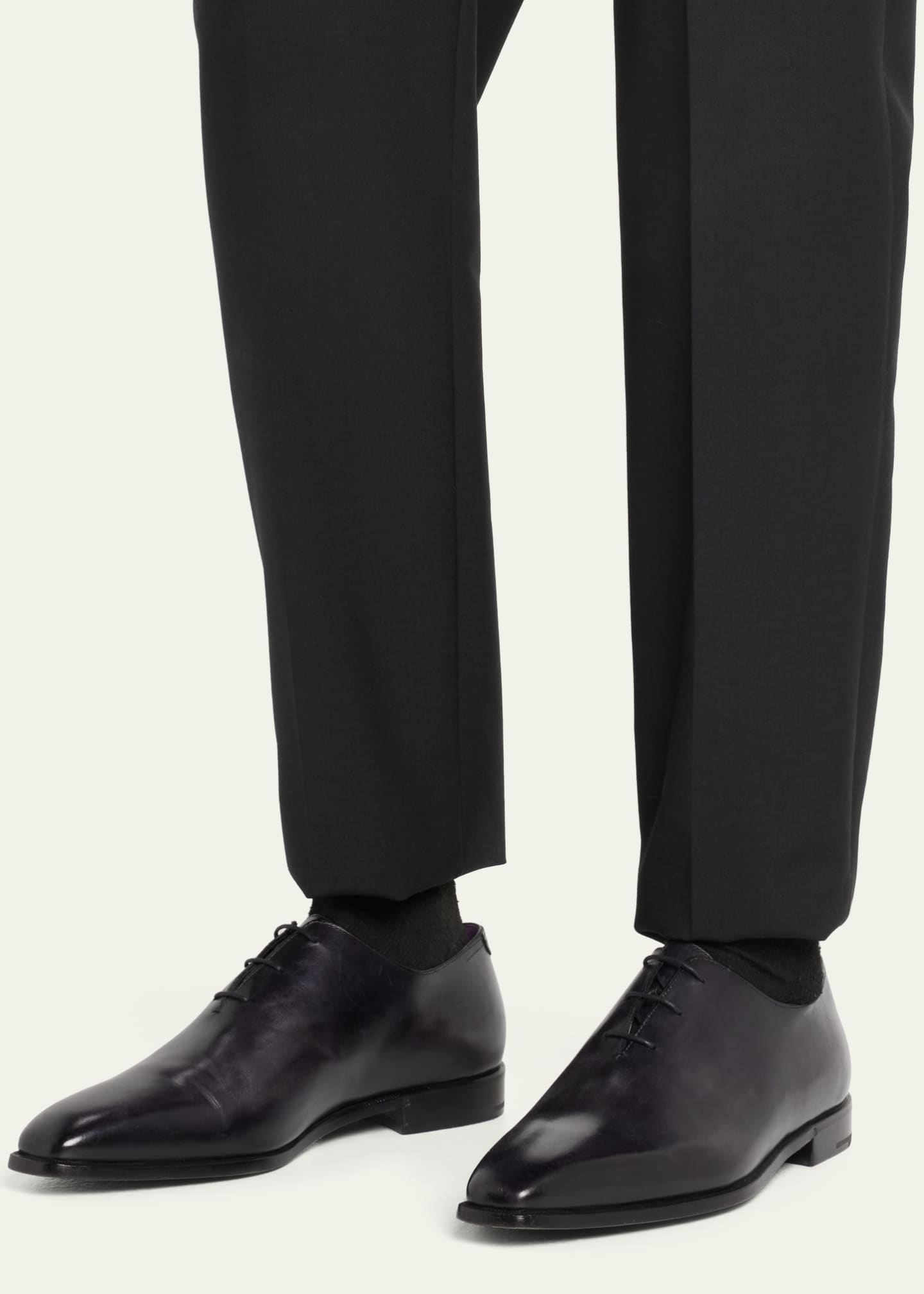Berluti Men's Alessandro Demesure Leather Oxfords - Bergdorf