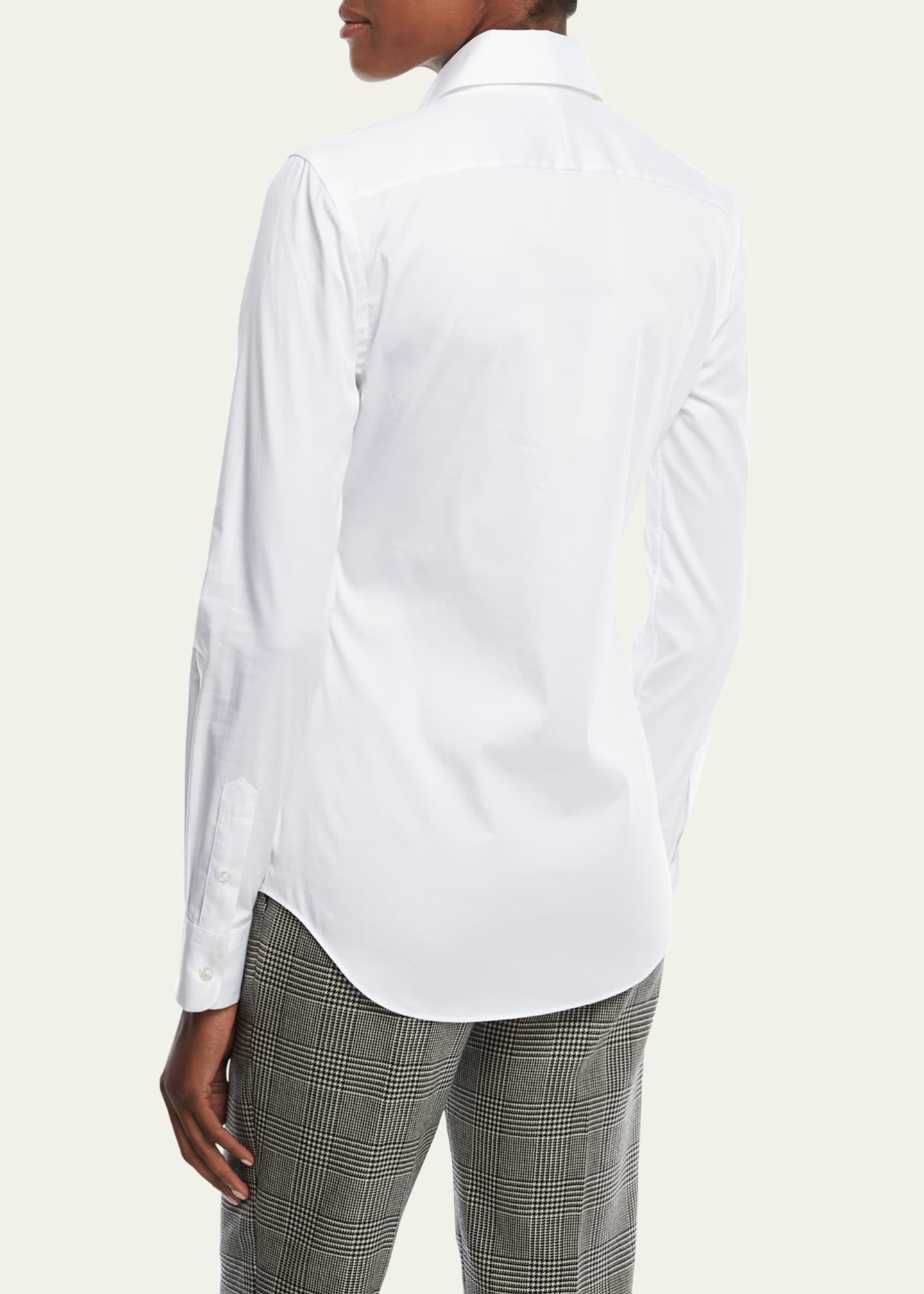 Ralph Lauren Collection Charmain Stretch Poplin Shirt Image 3 of 3