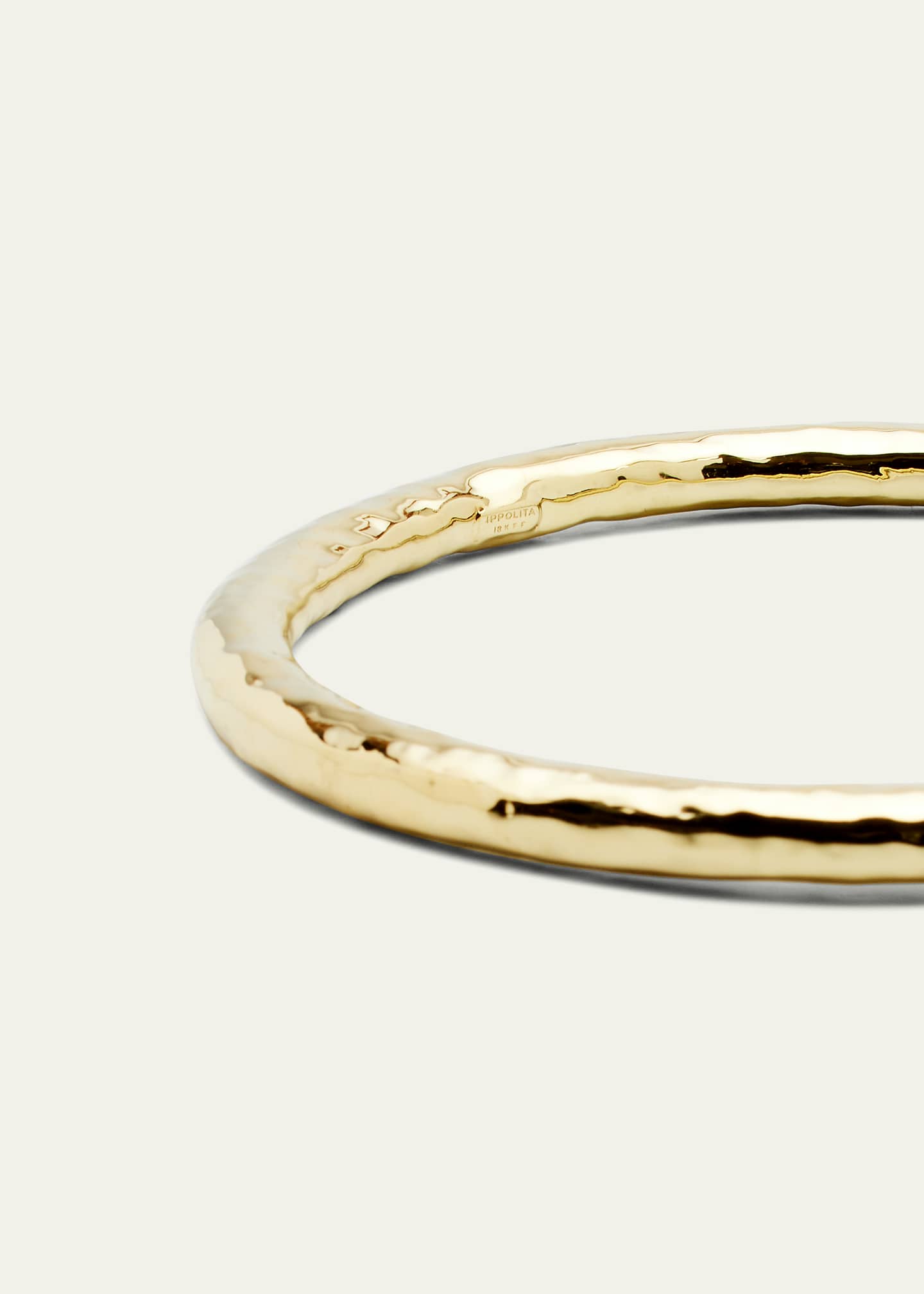Ippolita Large Hammered Bangle in 18K Gold Image 3 of 4