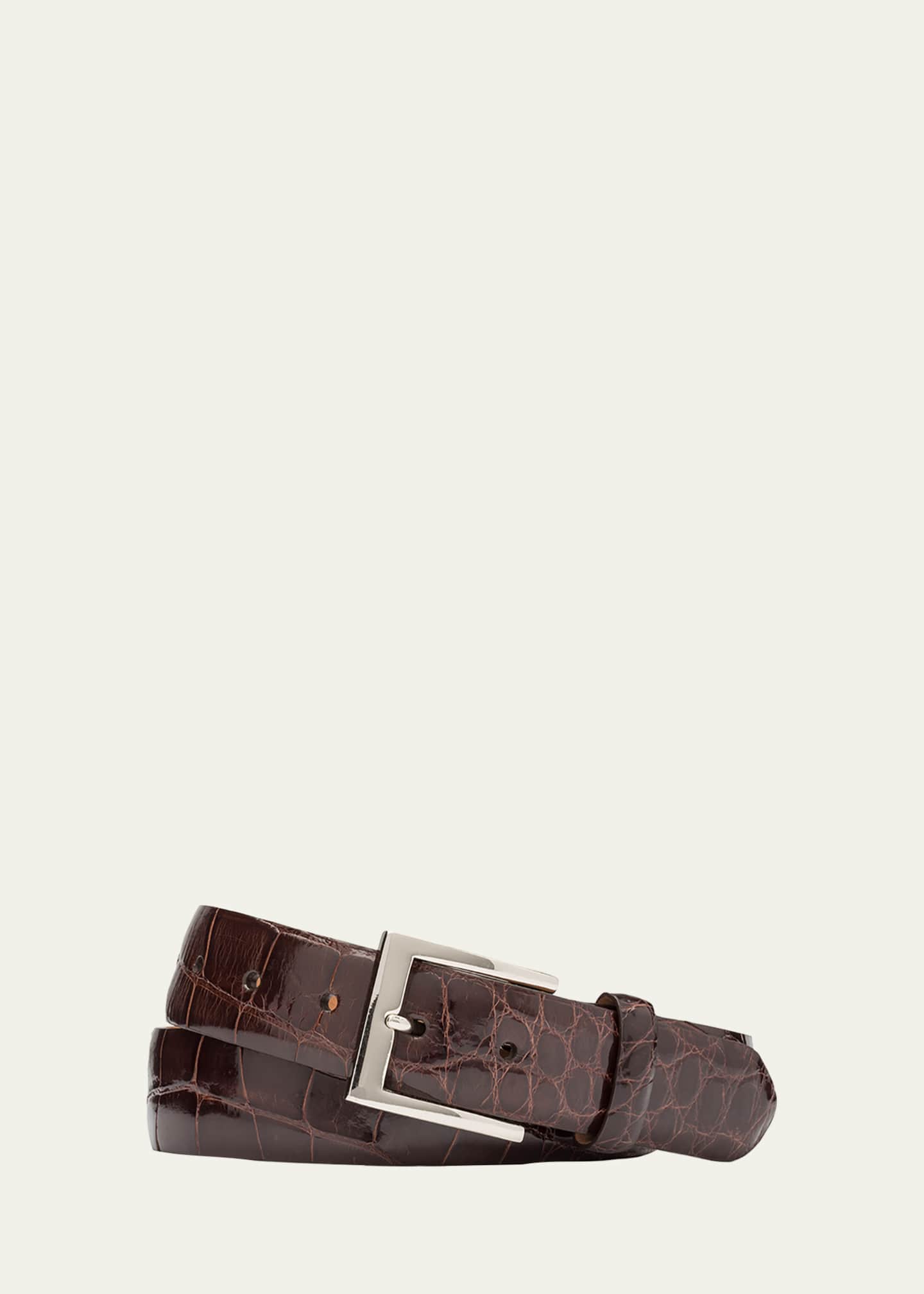 W. Kleinberg Glazed Alligator Belt