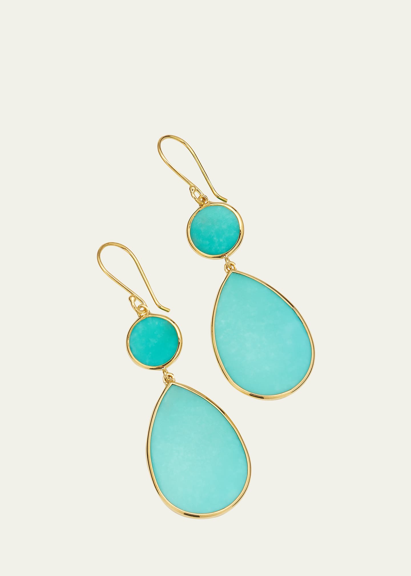 Ippolita Double Drop Earrings in 18K Gold Image 3 of 4