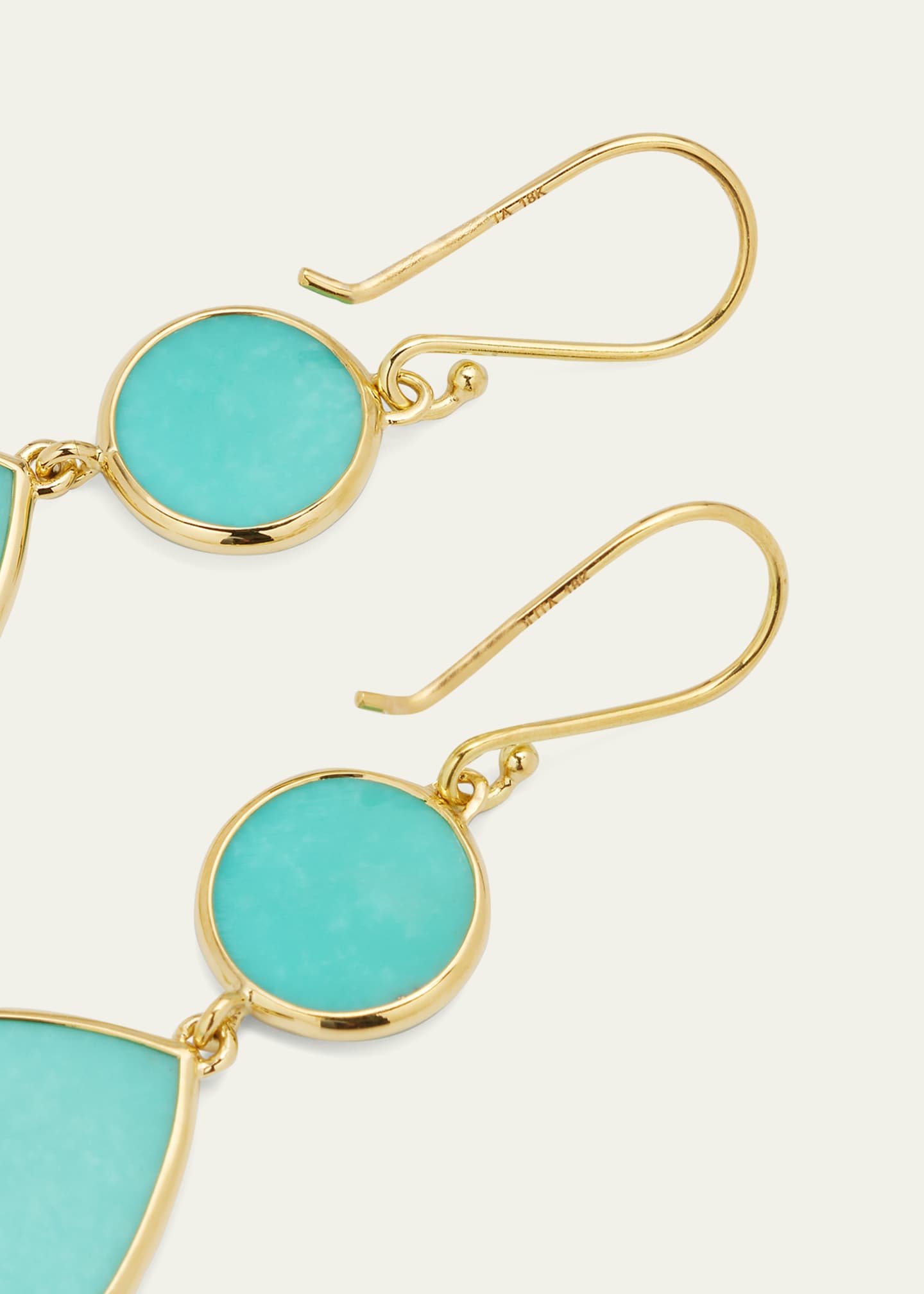 Ippolita Double Drop Earrings in 18K Gold Image 4 of 4