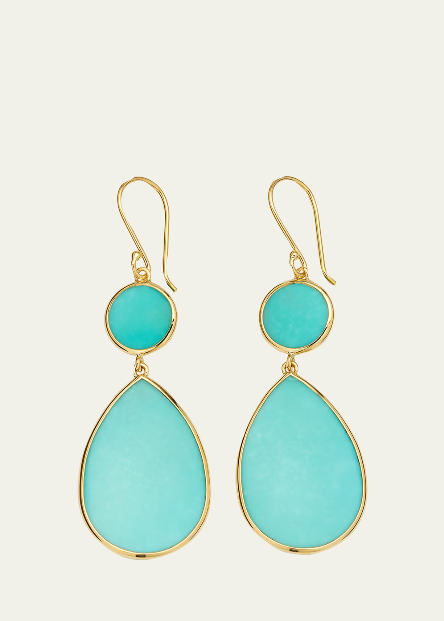 Ippolita Double Drop Earrings in 18K Gold Image 1 of 4