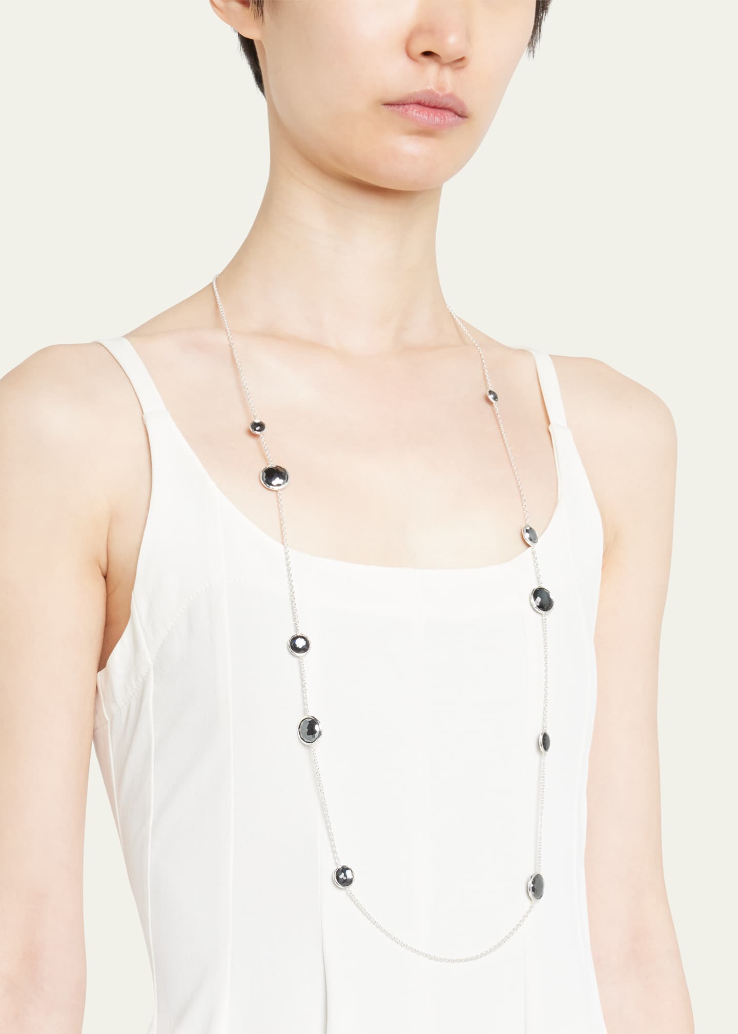 Ippolita Mixed Multi Stone Station Necklace in Sterling Silver Image 2 of 3