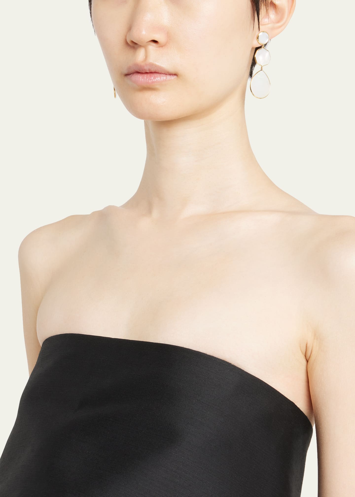 Ippolita Crazy 8's 3-Stone Drop Earrings in 18K Gold Image 2 of 4