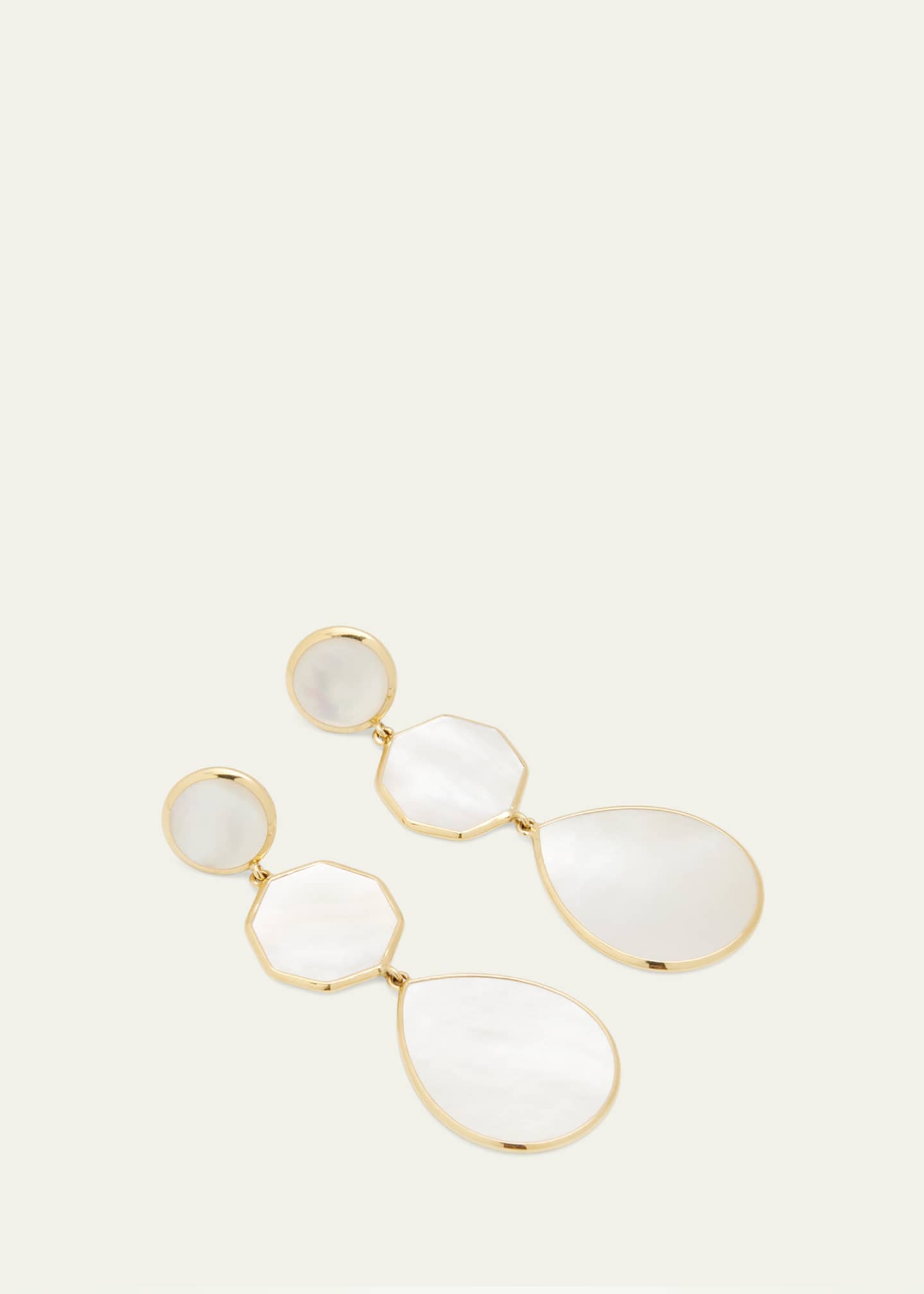 Ippolita Crazy 8's 3-Stone Drop Earrings in 18K Gold Image 3 of 4