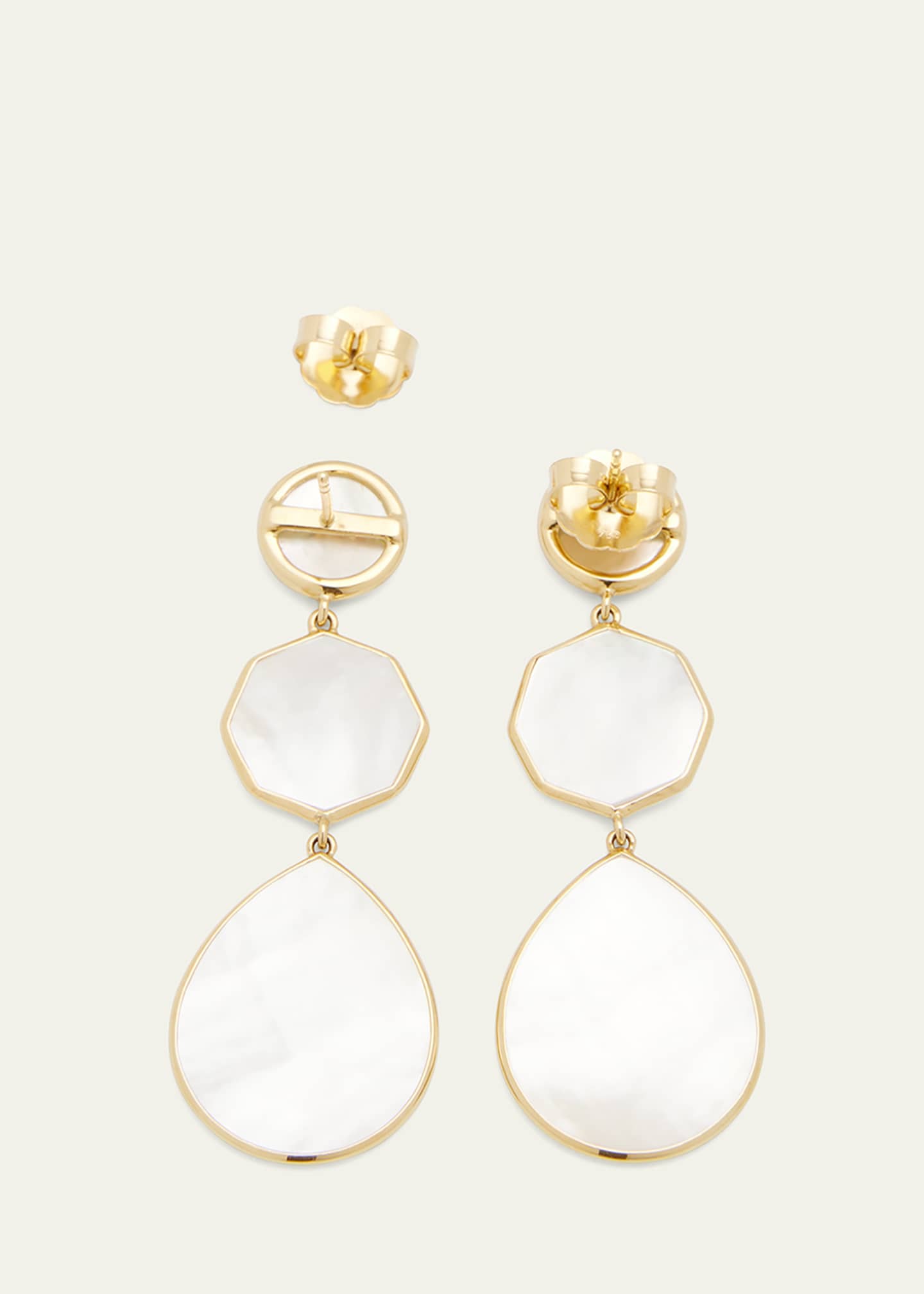 Ippolita Crazy 8's 3-Stone Drop Earrings in 18K Gold Image 4 of 4
