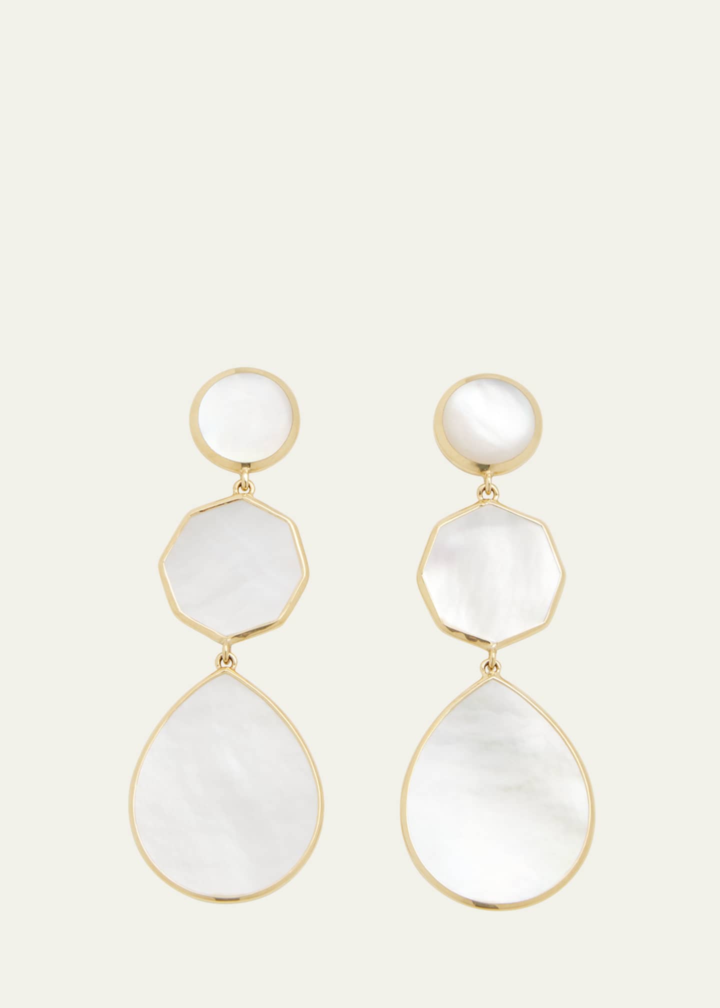 Ippolita Crazy 8's 3-Stone Drop Earrings in 18K Gold Image 1 of 4