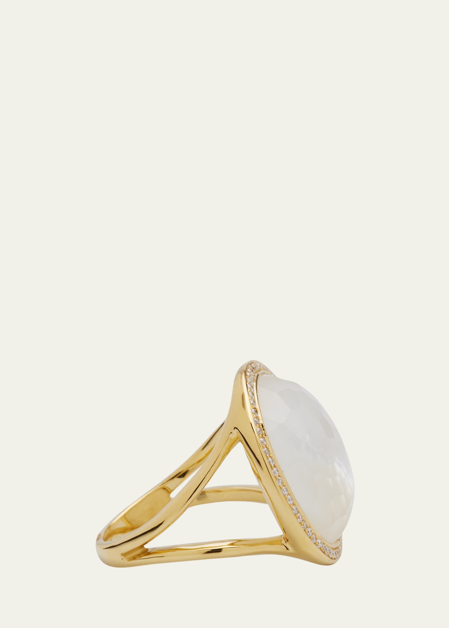 Ippolita Medium Ring in 18K Gold with Diamonds Image 4 of 4