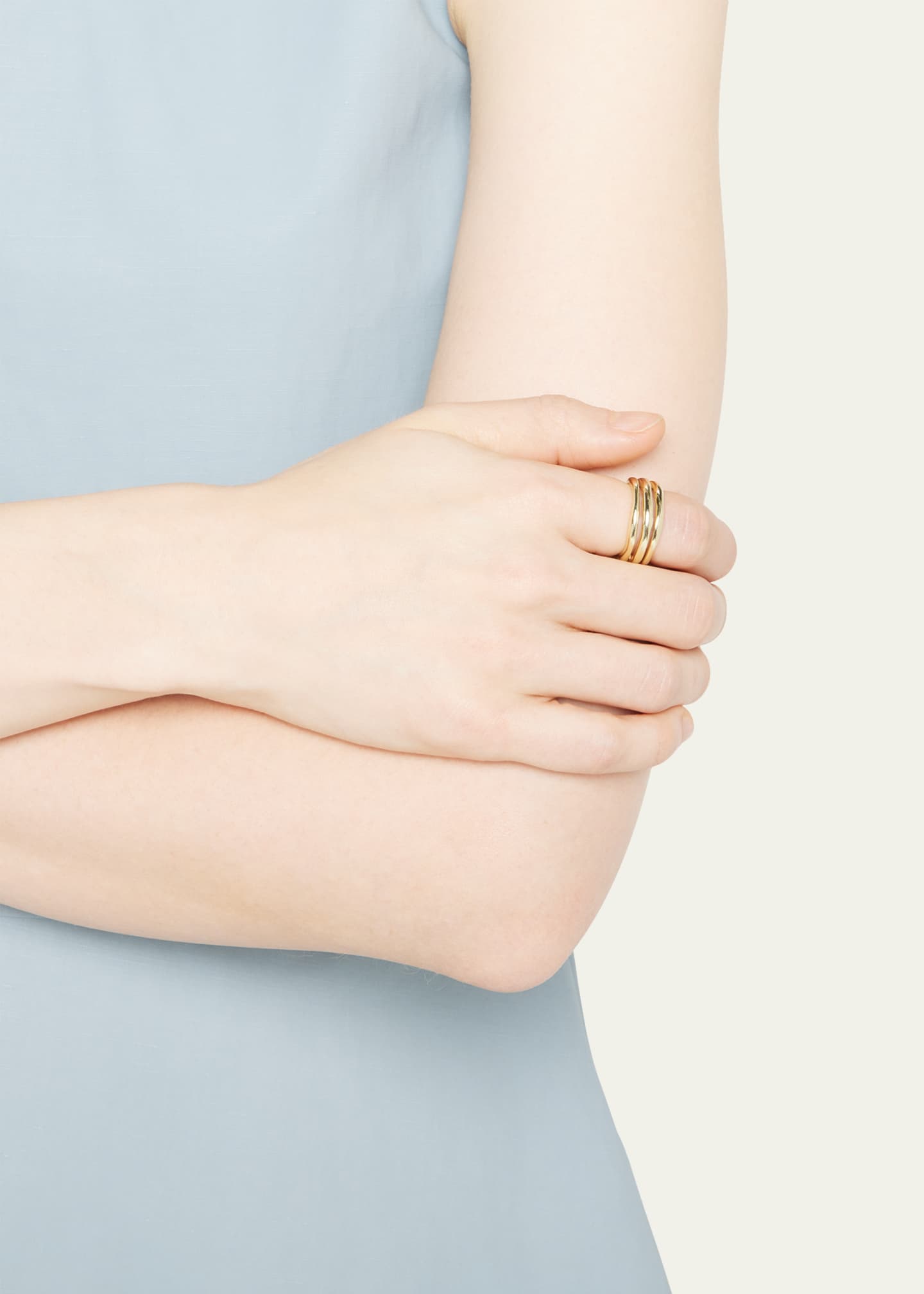 Ippolita Smooth Squiggle Triple Band Ring in 18K Gold Bergdorf