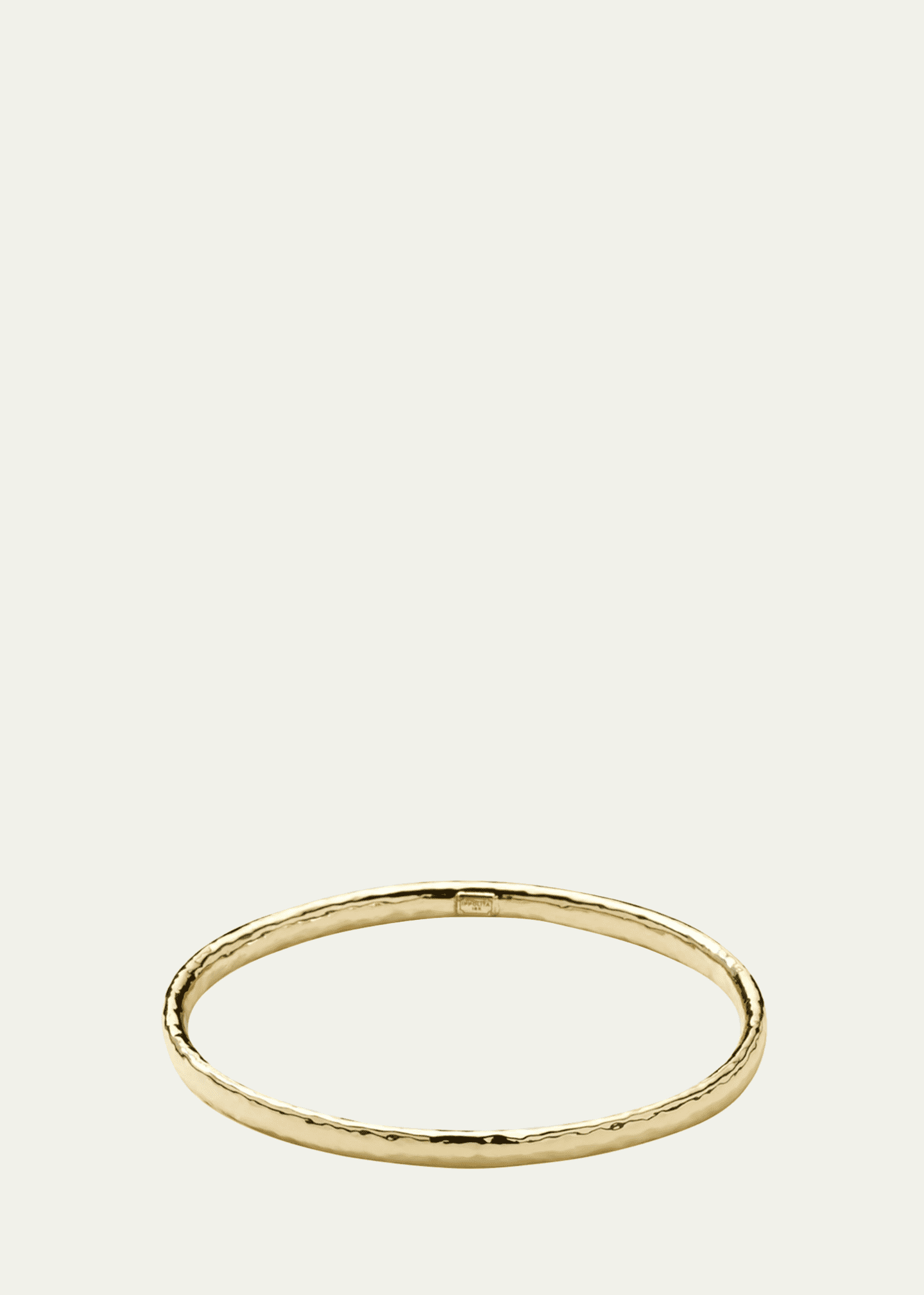 Ippolita Hammered Flat Bangle in 18K Gold Image 1 of 4