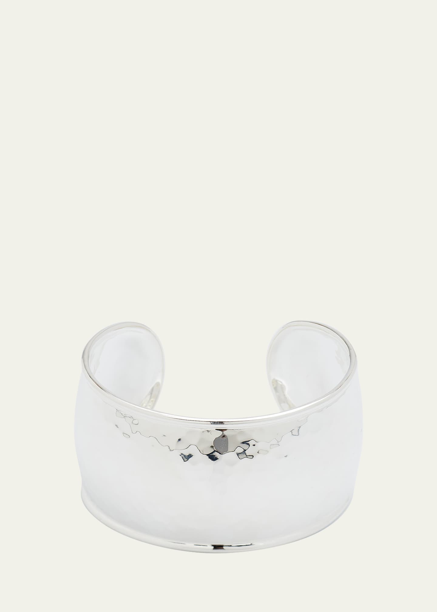 Ippolita Statement Hammered Cuff Bracelet in Sterling Silver Image 1 of 4