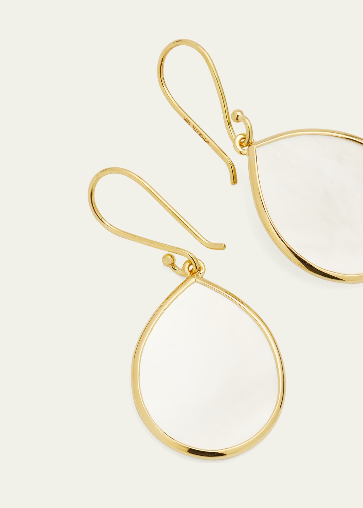 Ippolita Small Stone Teardrop Earrings in 18K Gold Image 3 of 3