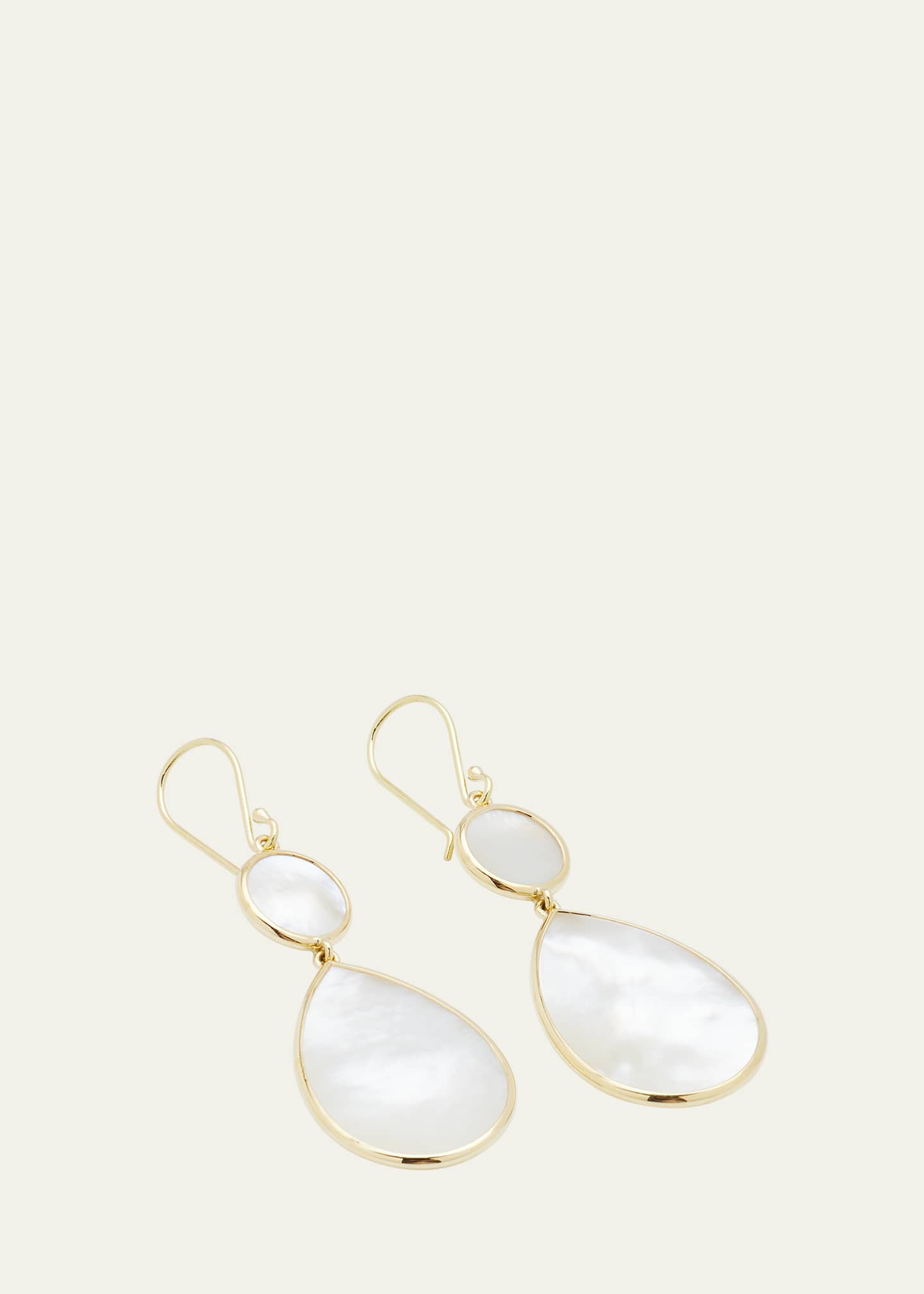 Ippolita Snowman 2-Stone Drop Earrings in 18K Gold Image 3 of 4