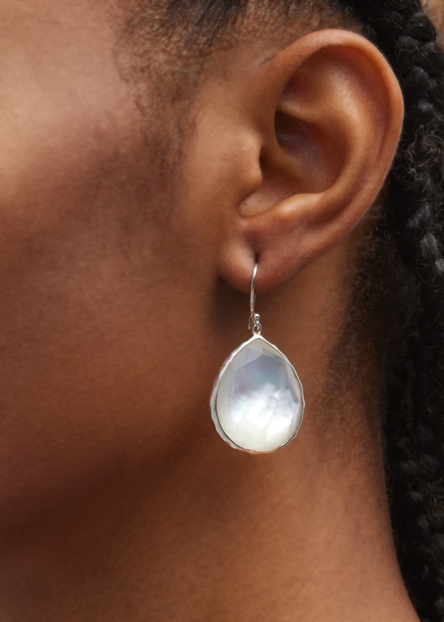 Ippolita Large Teardrop Earrings in Sterling Silver Image 2 of 5