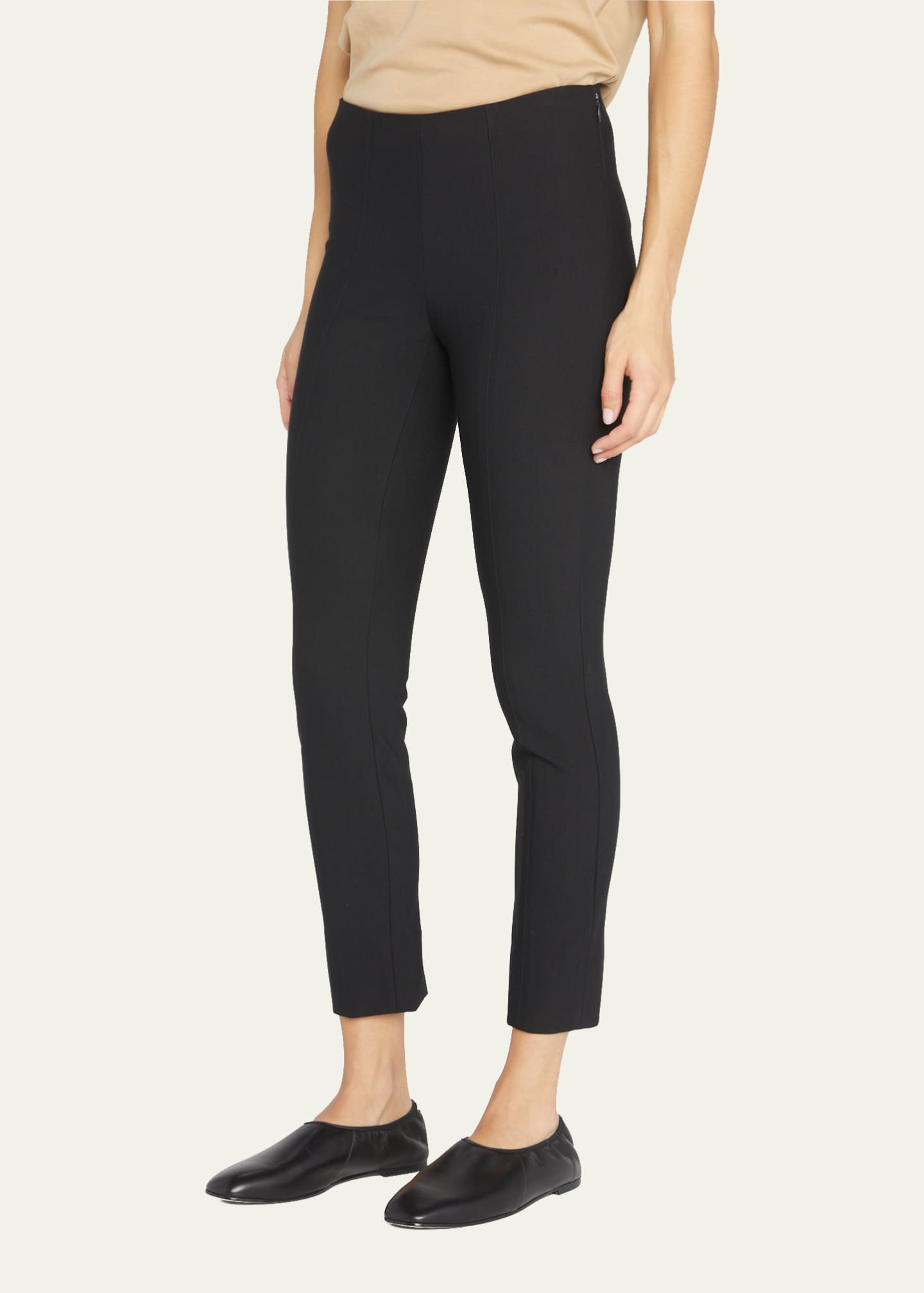 Vince Stitch-Front Seam Leggings - Bergdorf Goodman