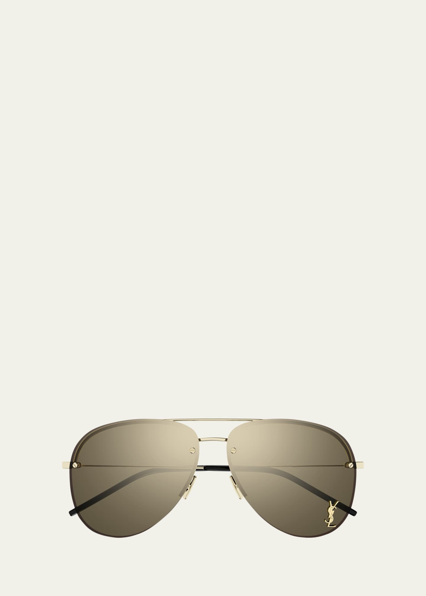 Saint laurent classic 11 monochromatic aviator sunglasses hotsell