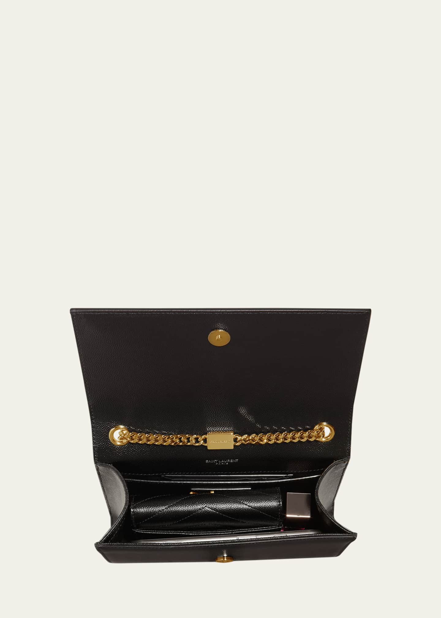 Saint Laurent Kate Small YSL Crossbody Bag in Grained Saint Laurent Kate Small YSL Crossbody Bag in Grained