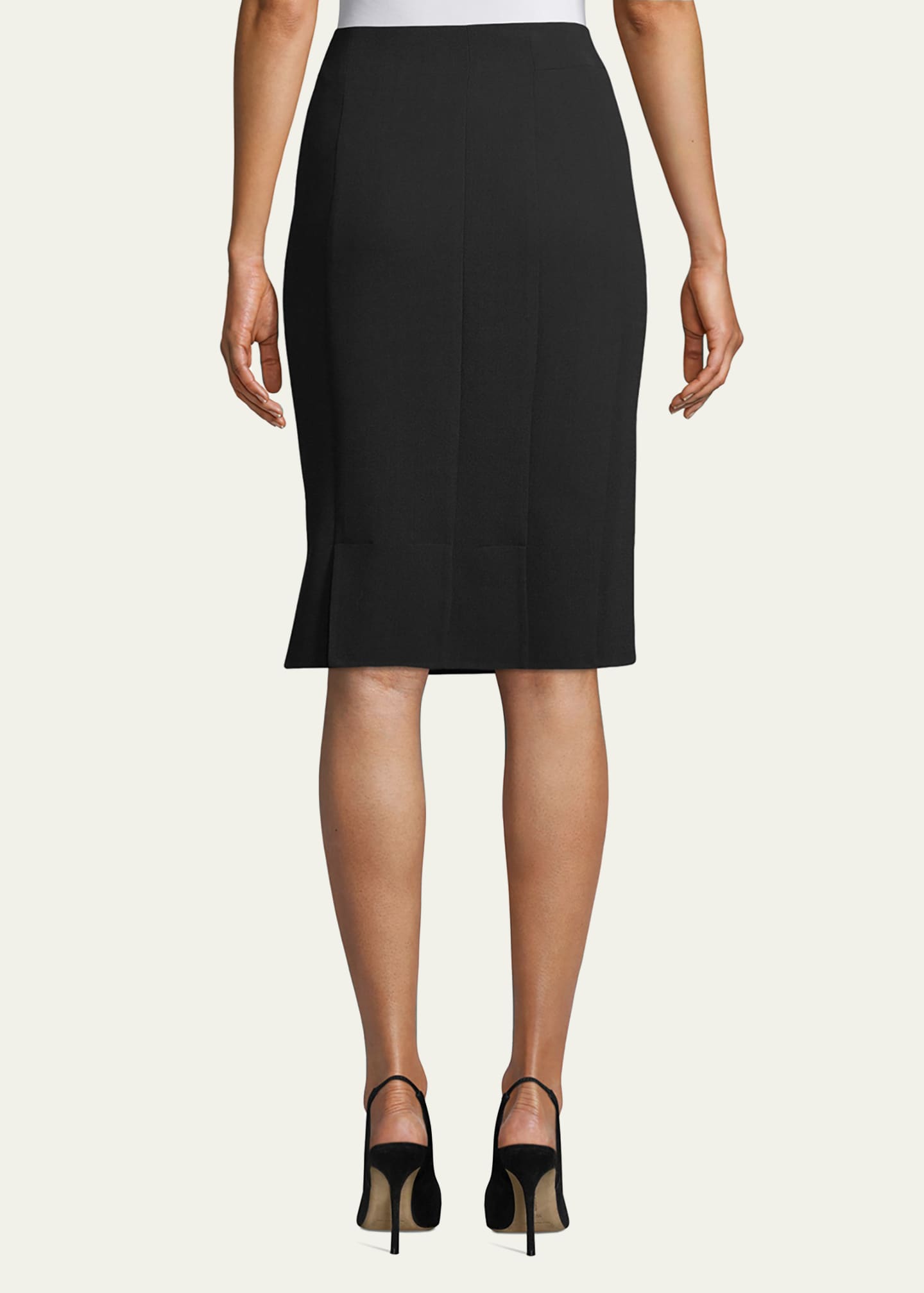 Akris Wool-Blend Knee-Length Pencil Skirt - Bergdorf Goodman