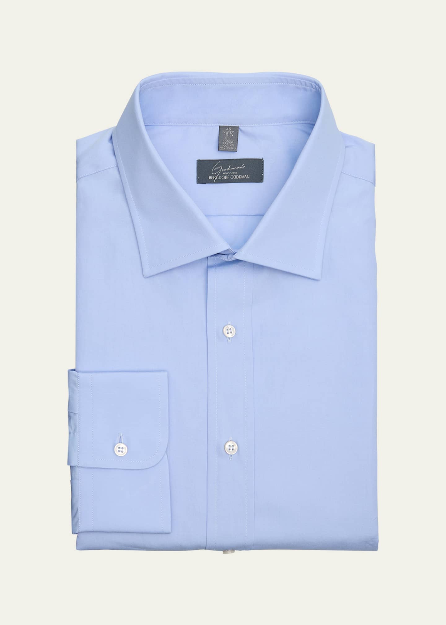 Camiceria Landini Men s Solid Poplin Dress Shirt