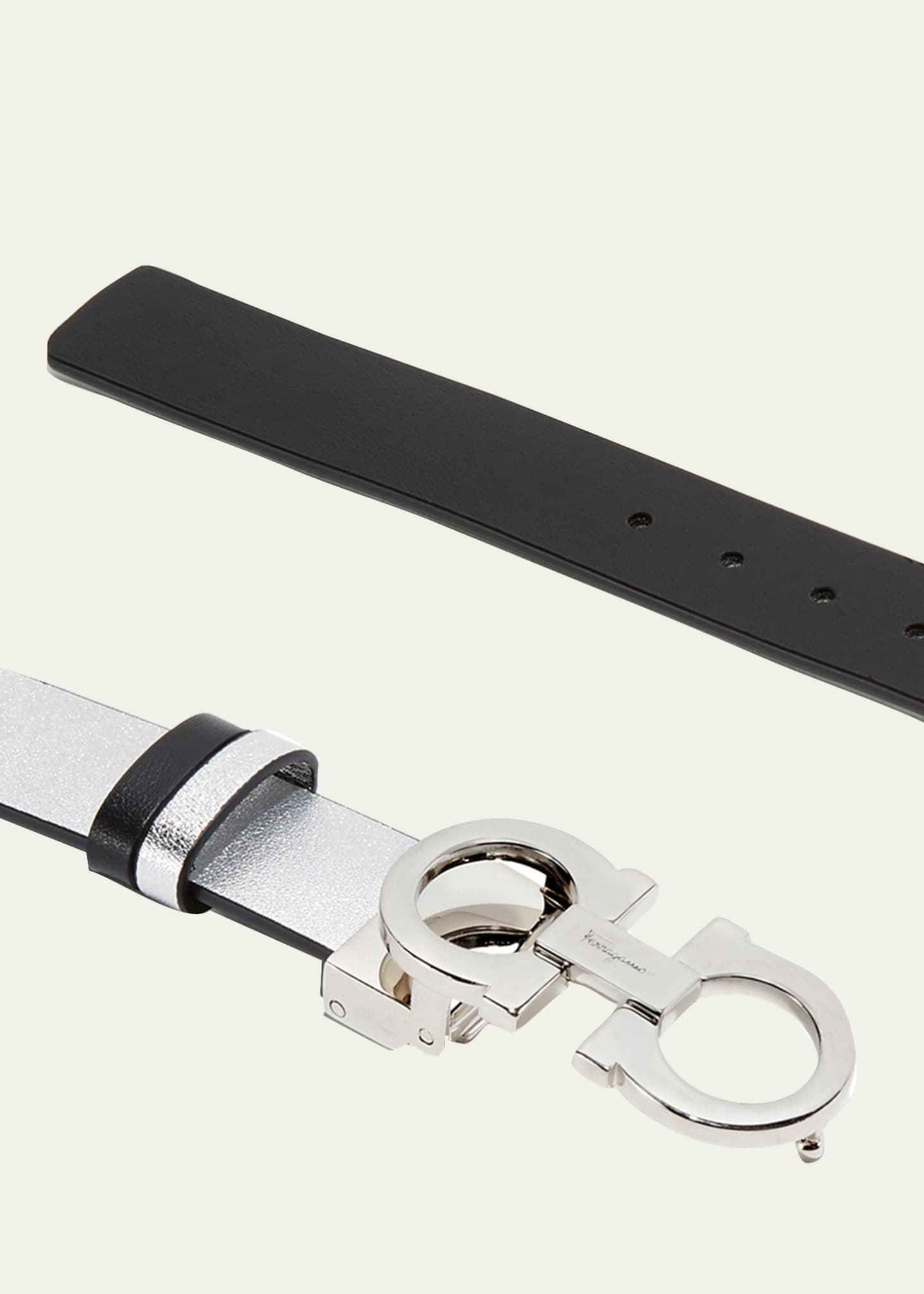 Ferragamo Reversible Leather Gancini Belt Image 3 of 3