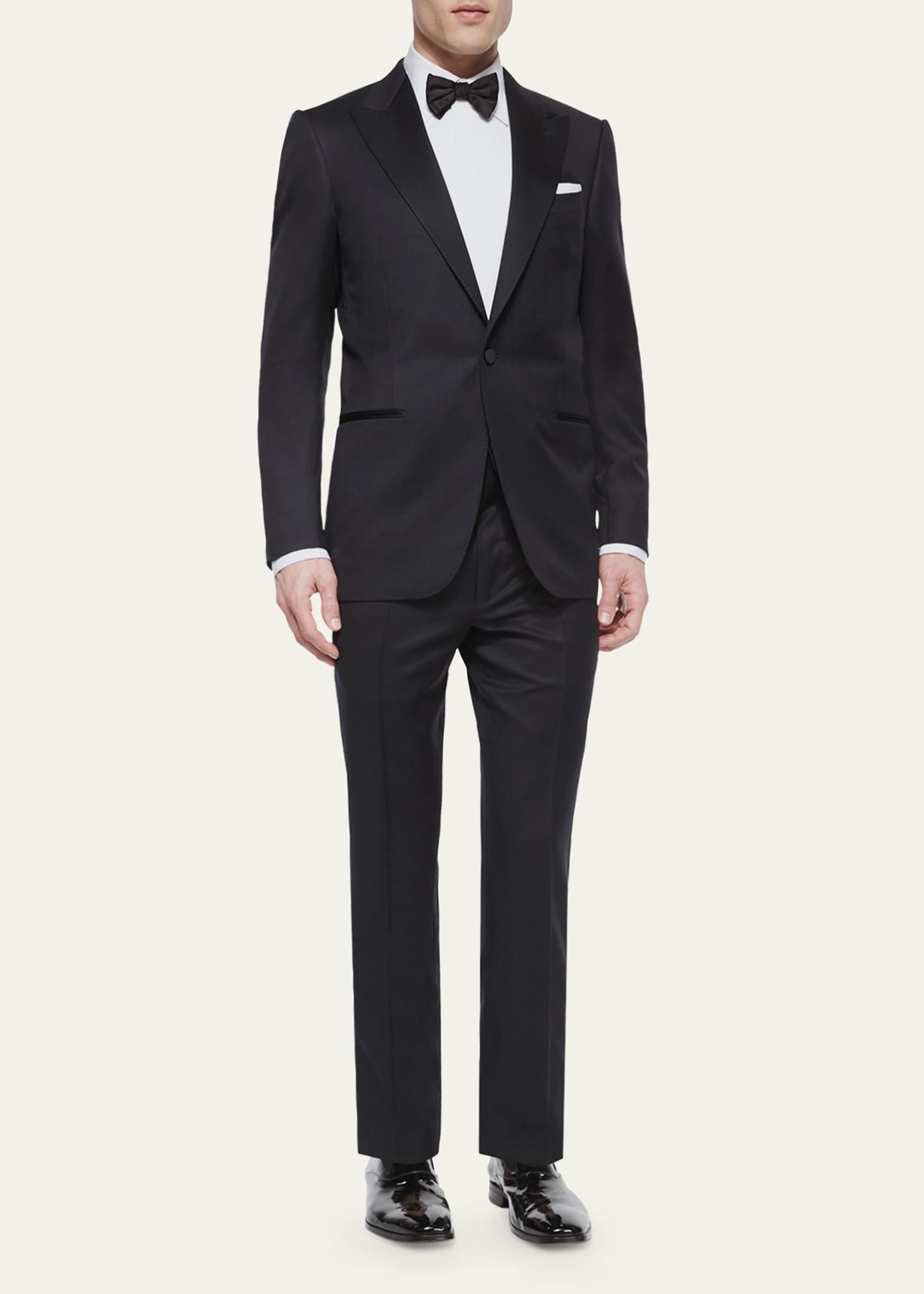ZEGNA Men s Peak Lapel One Button Wool Tuxedo Bergdorf Goodman