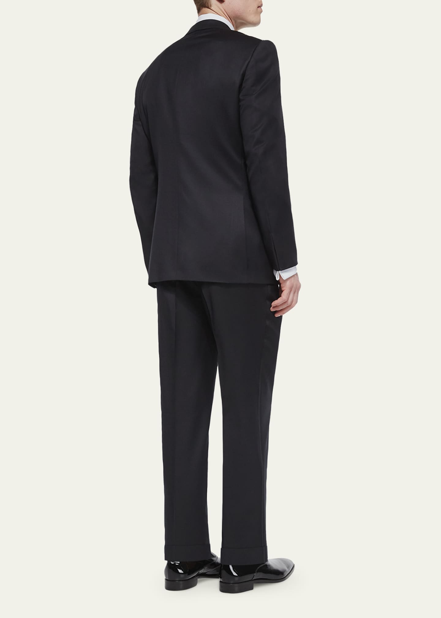ZEGNA Men's Peak-Lapel One-Button Wool Tuxedo - Bergdorf Goodman