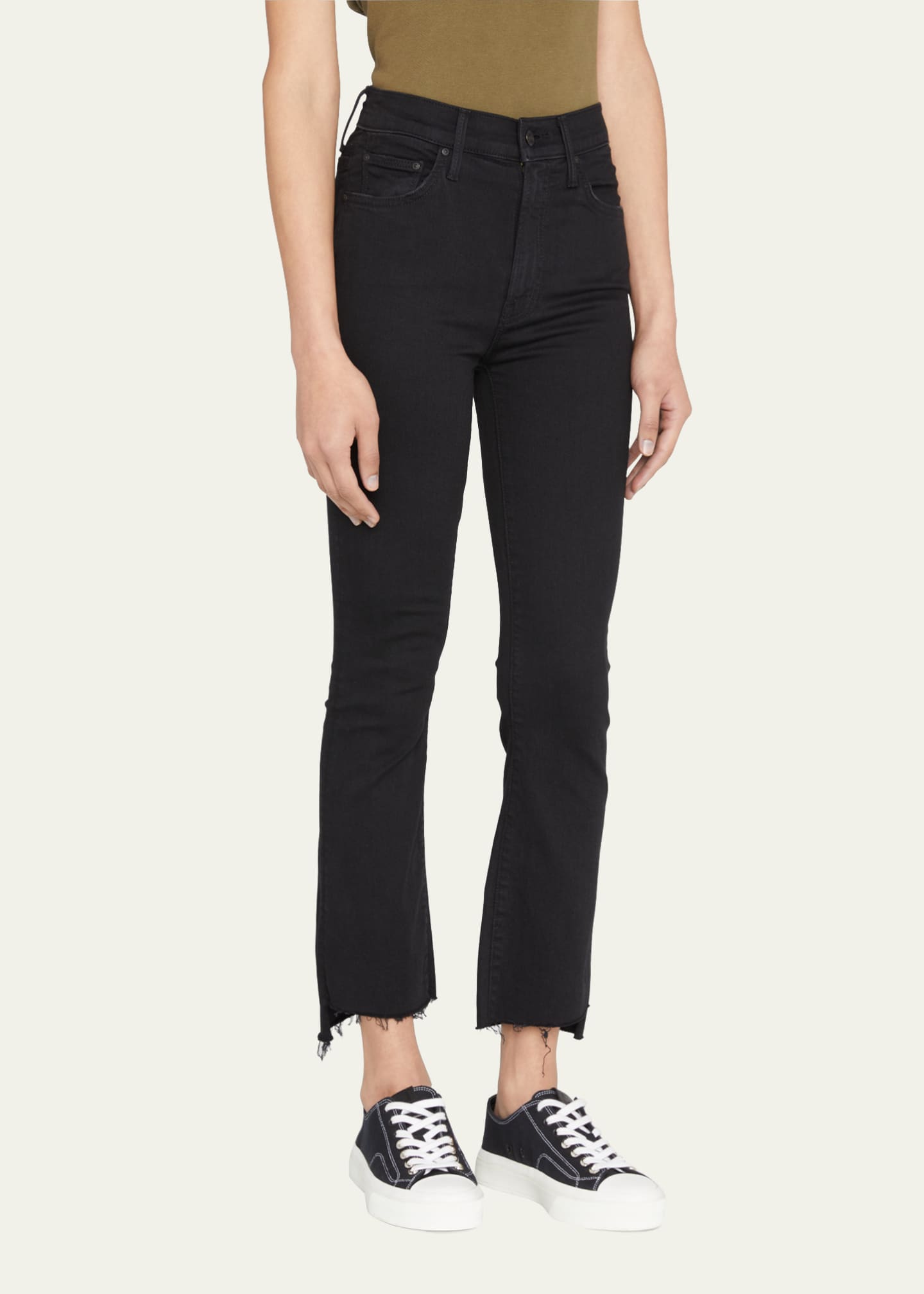 MOTHER The Insider Crop Step Fray Jeans Image 4 of 5