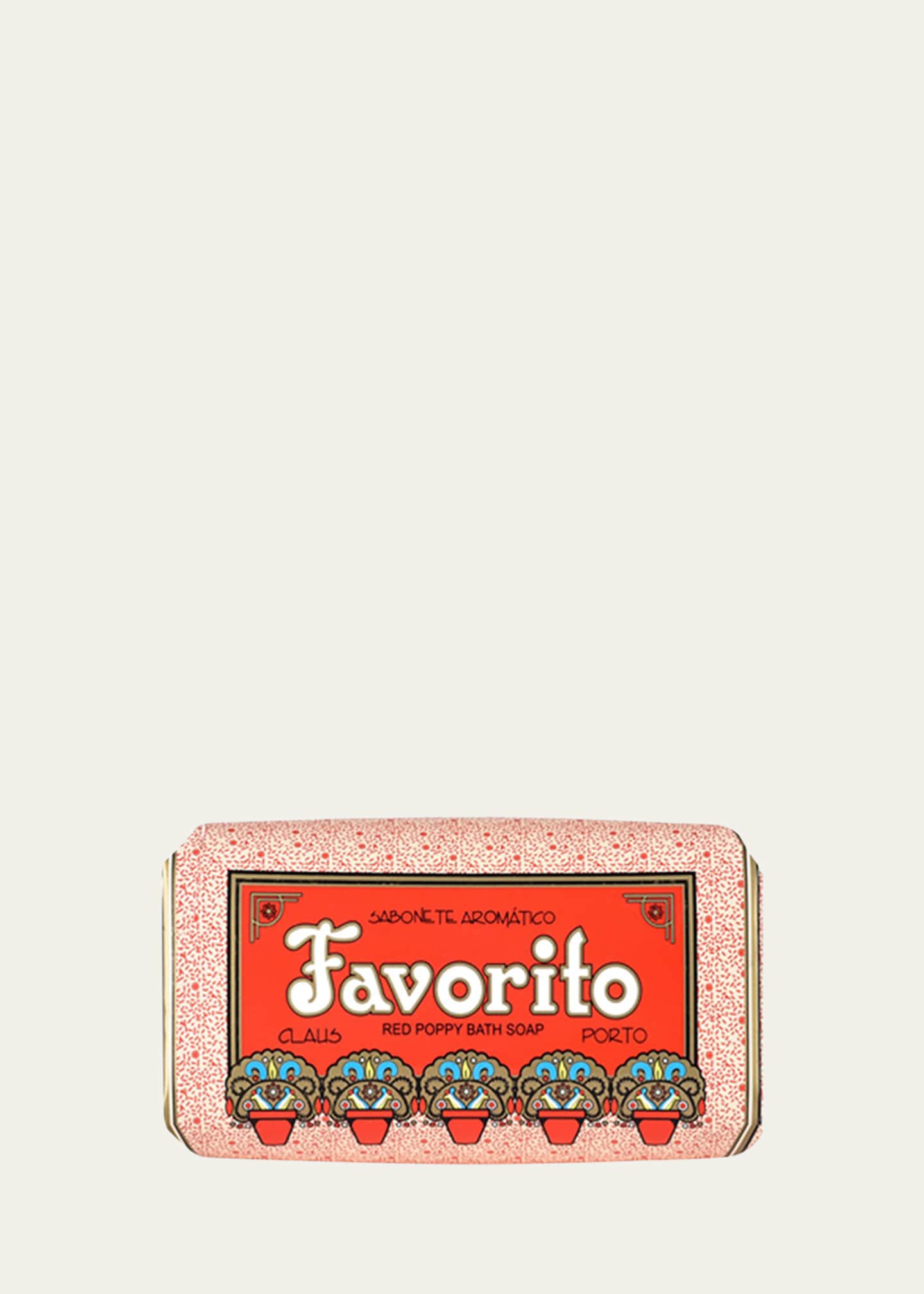 Claus Porto Favorito - Red Poppy Soap, 150g Image 1 of 2