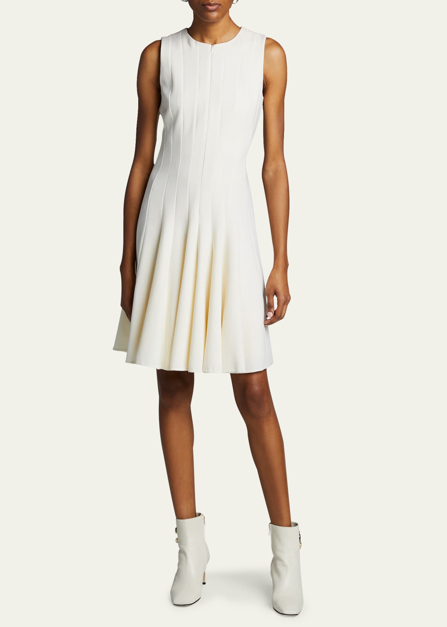 Akris Double-Face Flare Dress - Black 8