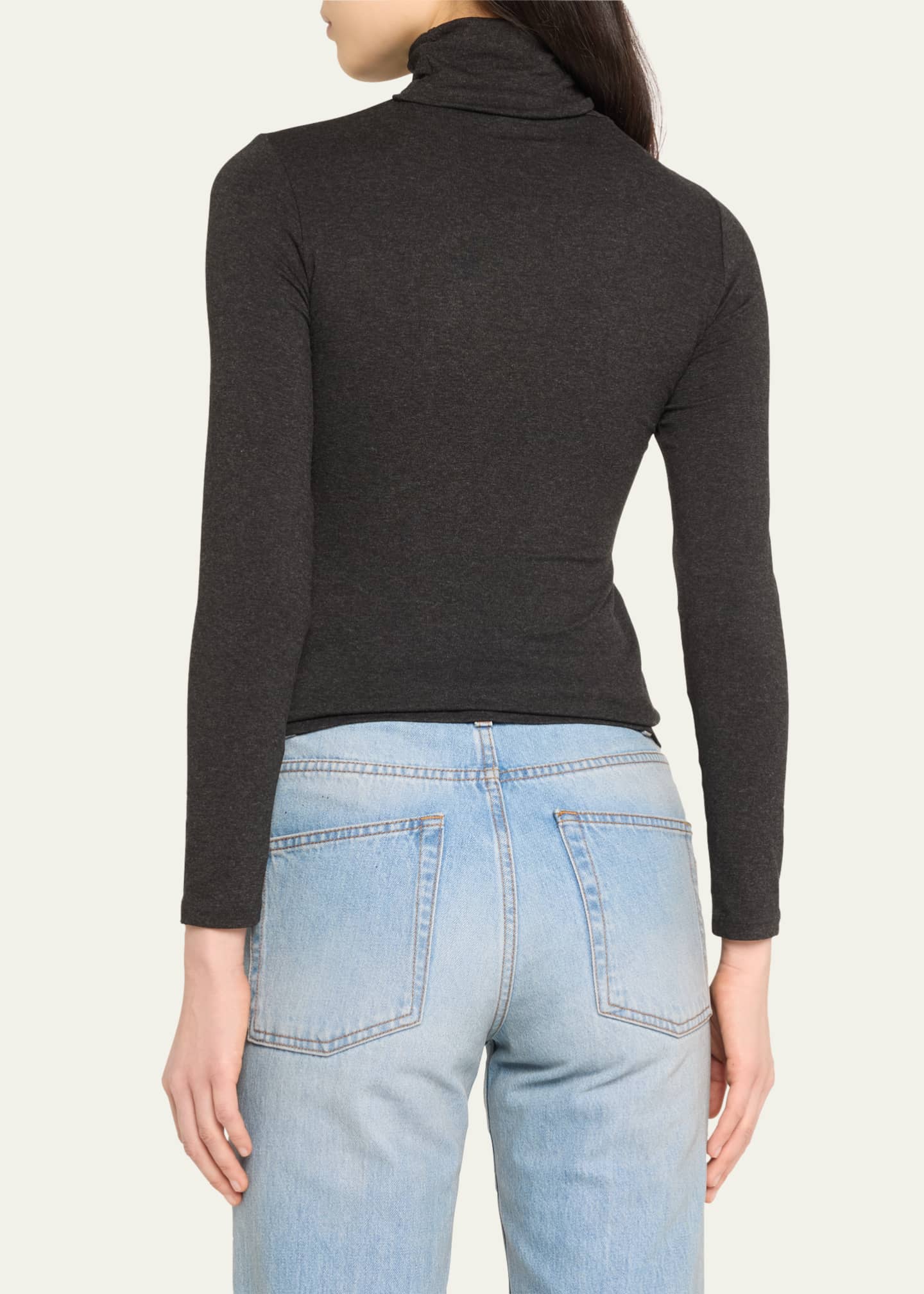 Majestic Soft Touch Long Sleeve Boatneck in Blanc